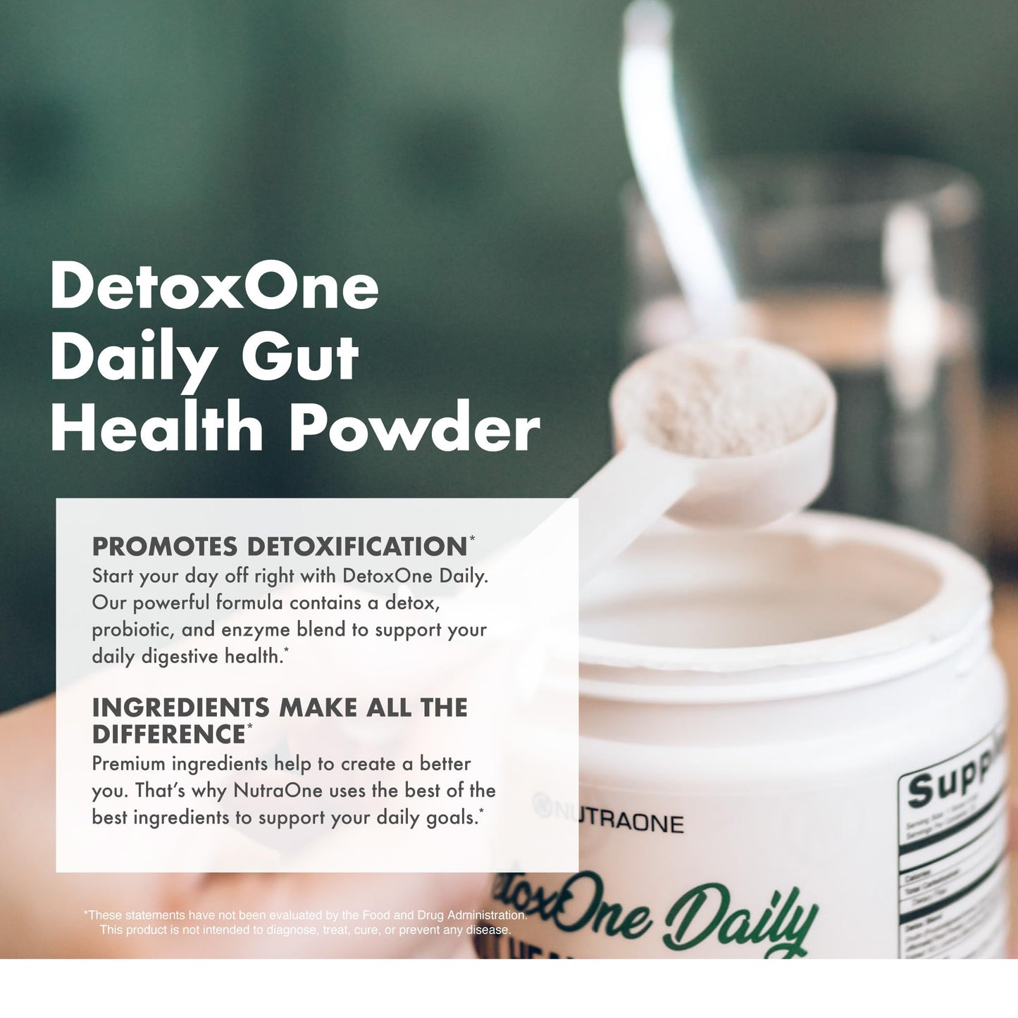 NutraOne DetoxOne Daily Gut Health Powder 6.2435