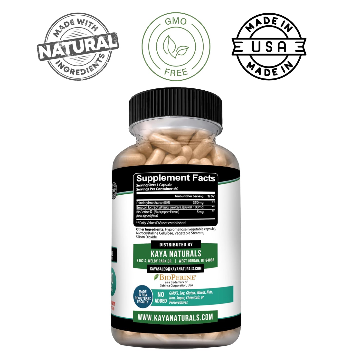 Kaya Naturals DIM Ultra Capsule, 60 Count