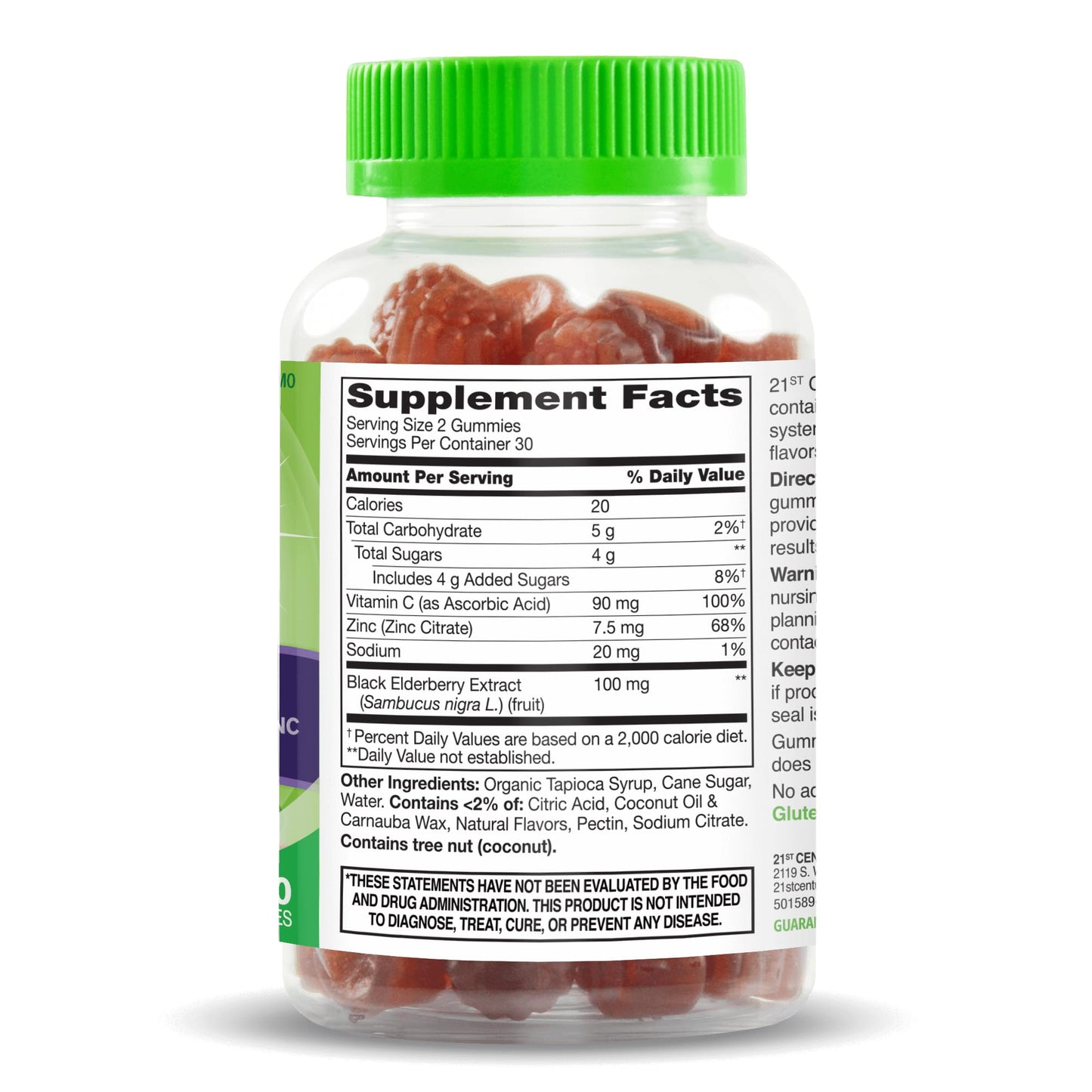 21st Century VitaJoy Sambucus Elderberry Gummies 60 Count
