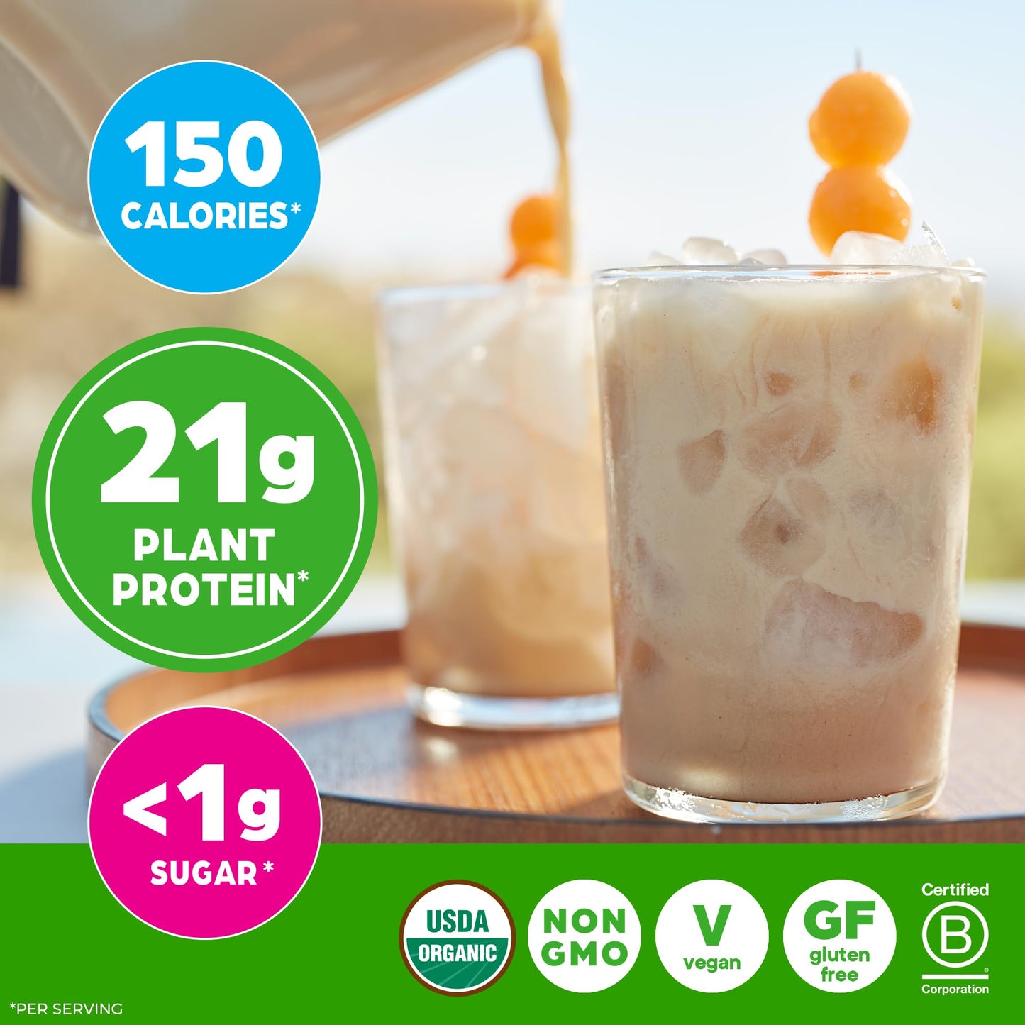 Orgain Organic Vegan 21g Protein Powder Horchata 32.4 oz