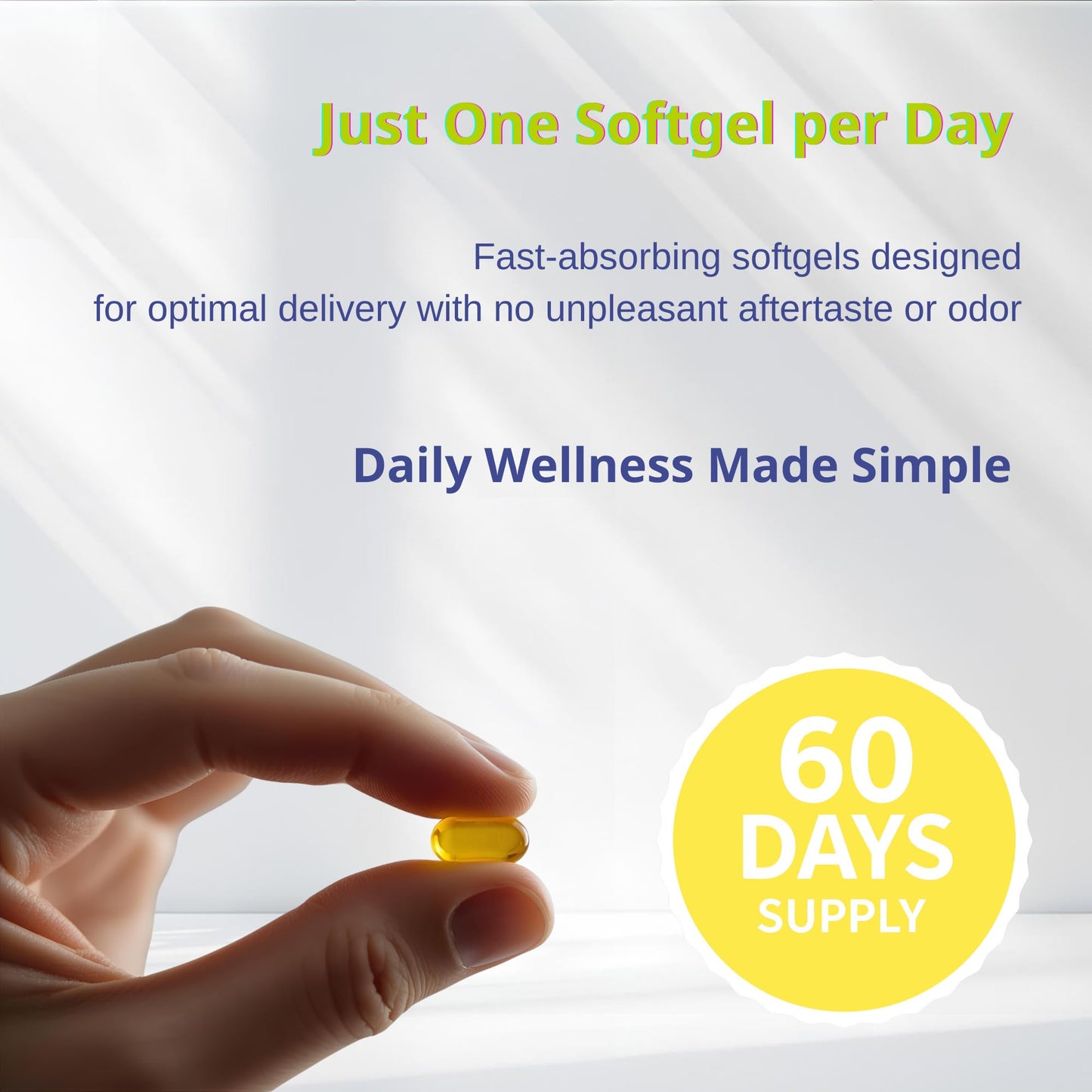 Zane VITALe Vitamin D3 & K2, Oregano Oil, Black Seed Oil Supplement 60 Softgels