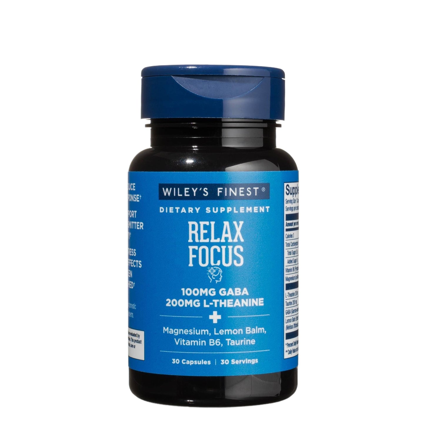 Wiley's Finest Relax Focus Capsules 30 Count