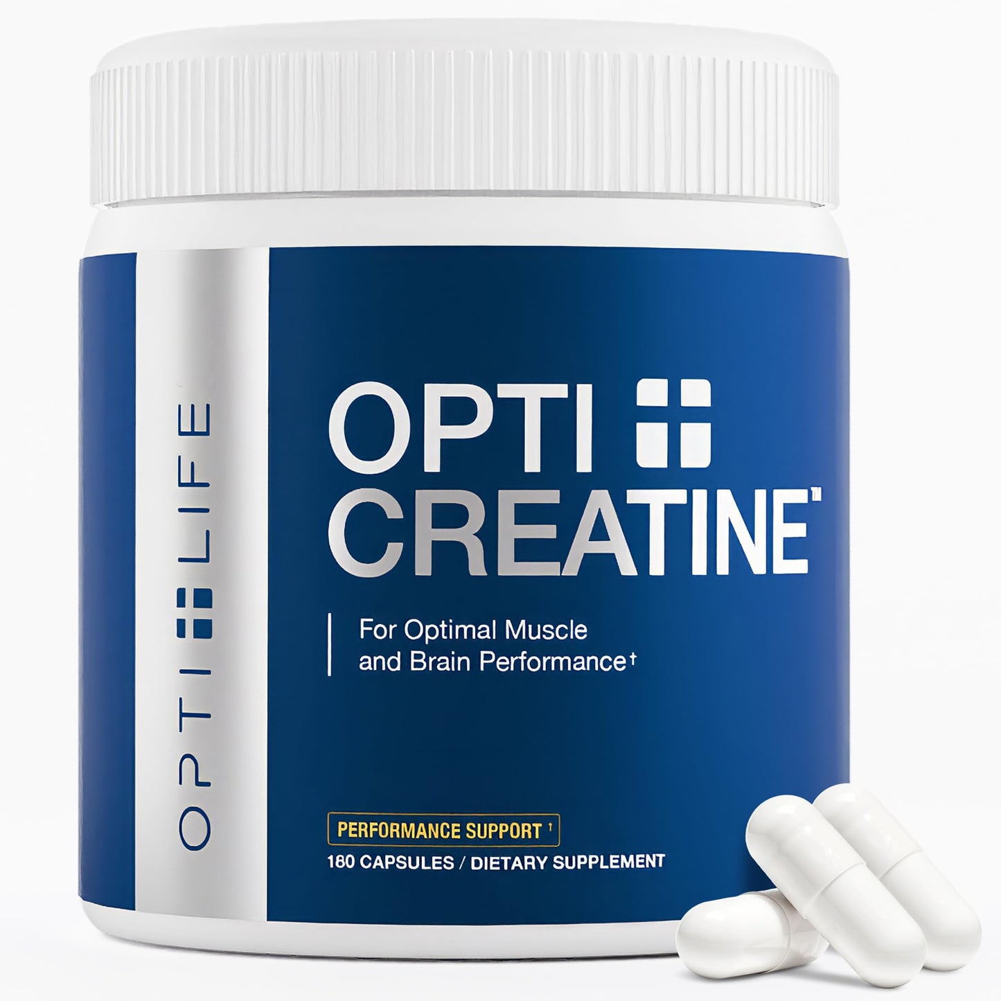 Opti + Life Creatine Monohydrate Capsules 180 Capsules