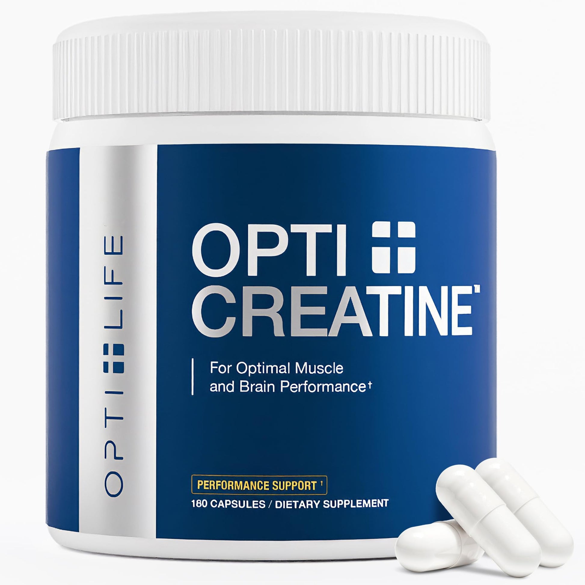 Opti + Life Creatine Monohydrate Capsules 180 Capsules