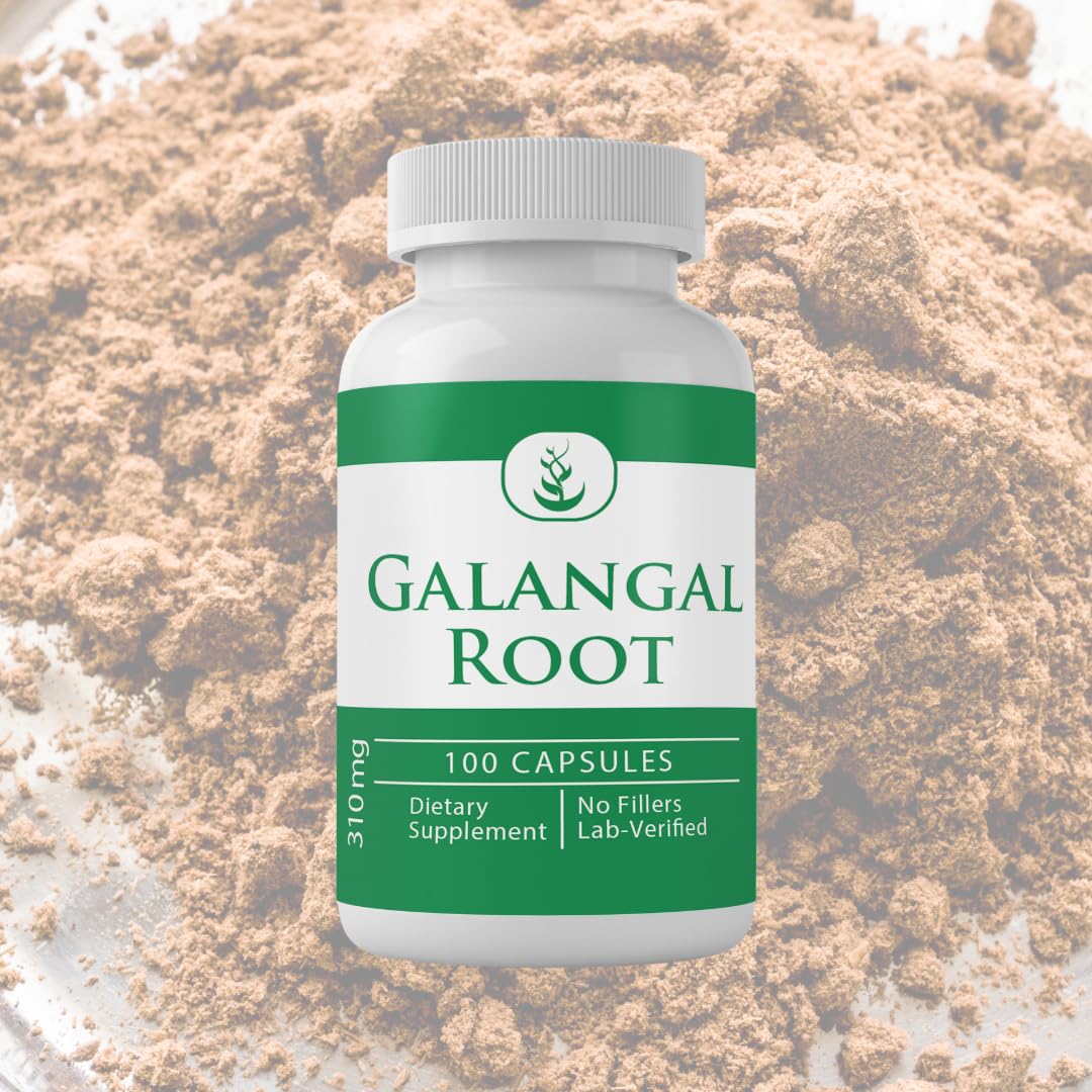 PURE ORIGINAL INGREDIENTS Galangal Root Capsules, 100 Capsules
