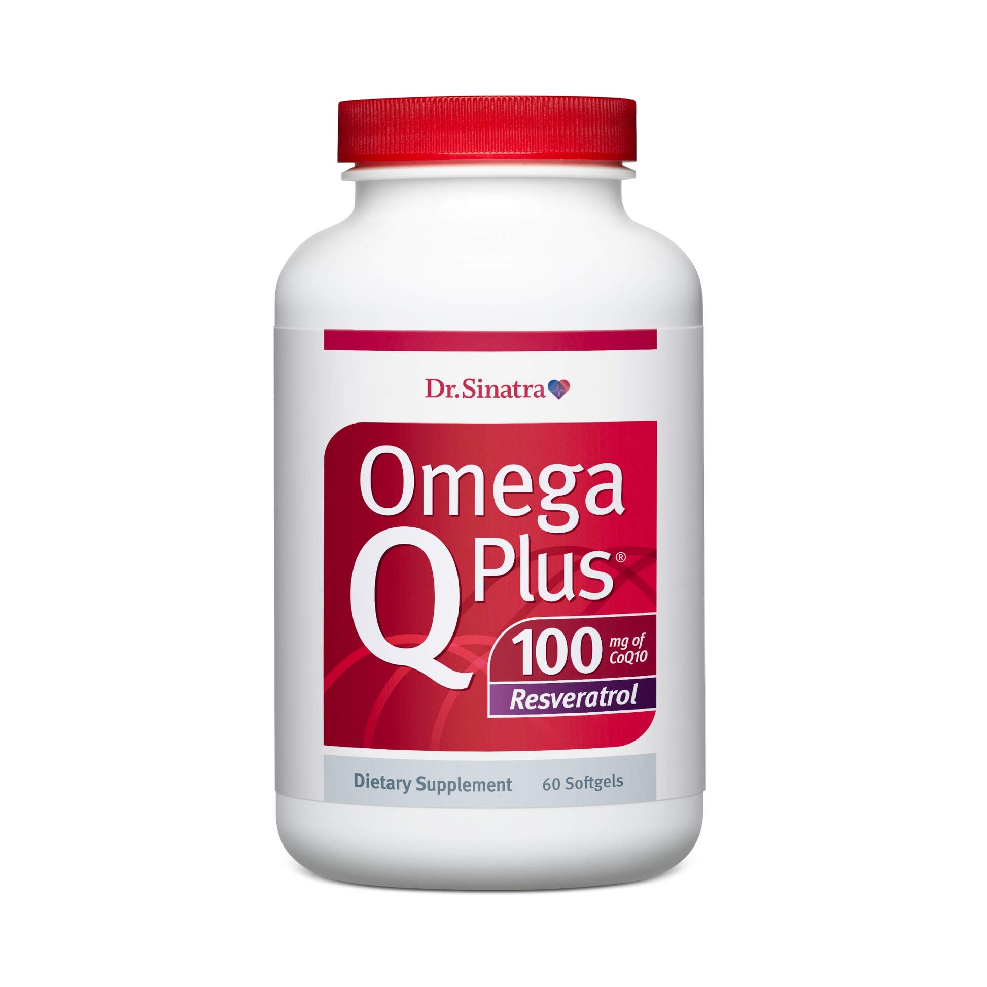 Dr. Sinatra Omega Q Plus 100 Resveratrol Softgel, 60 Count