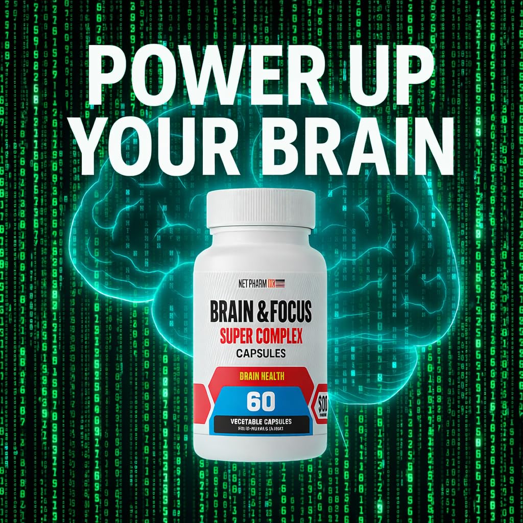MetpharmUSA Brain & Focus Nootropic Advanced Formula 60 Capsules