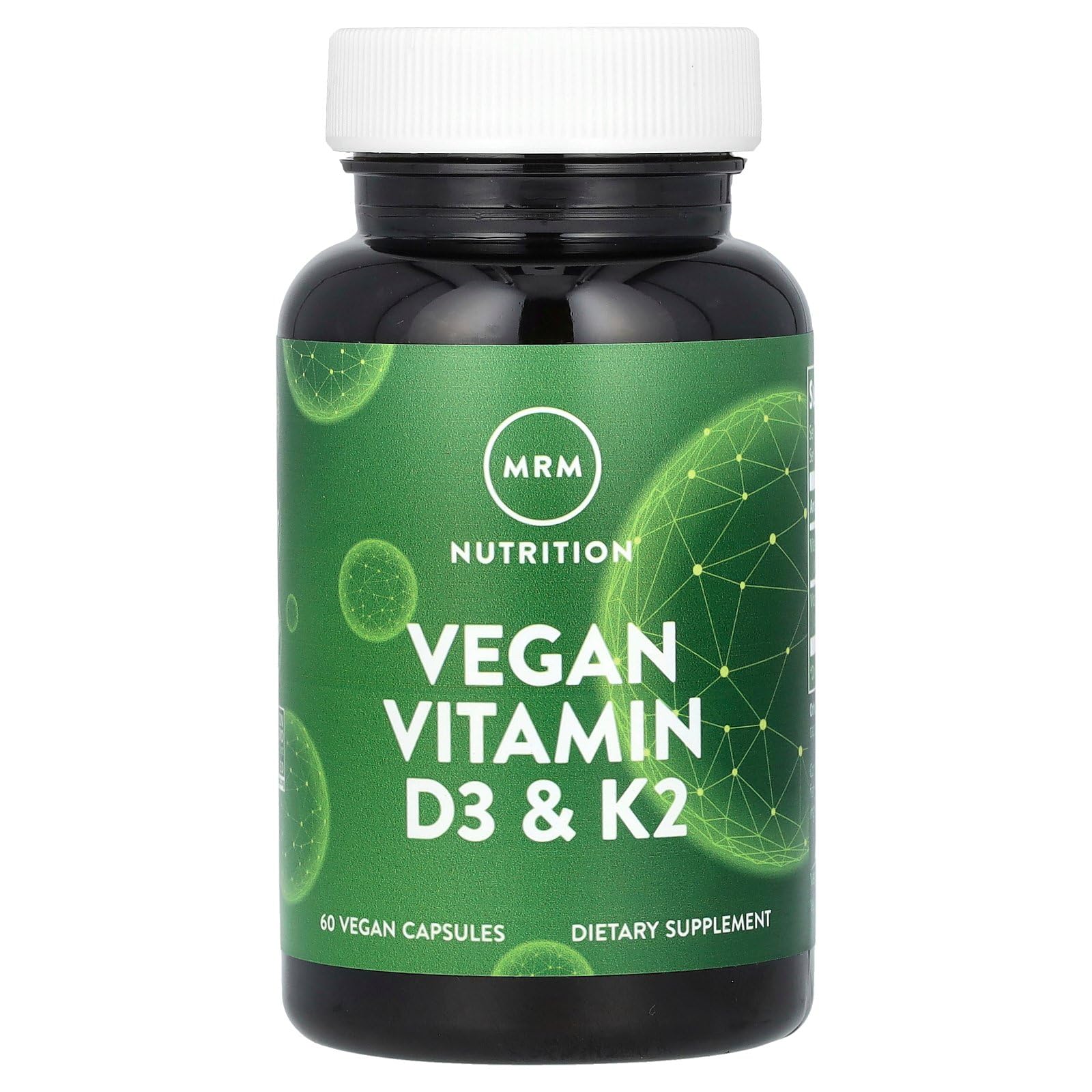 MRM Vegan Vitamin D3 & K2 Capsules, 60 Count