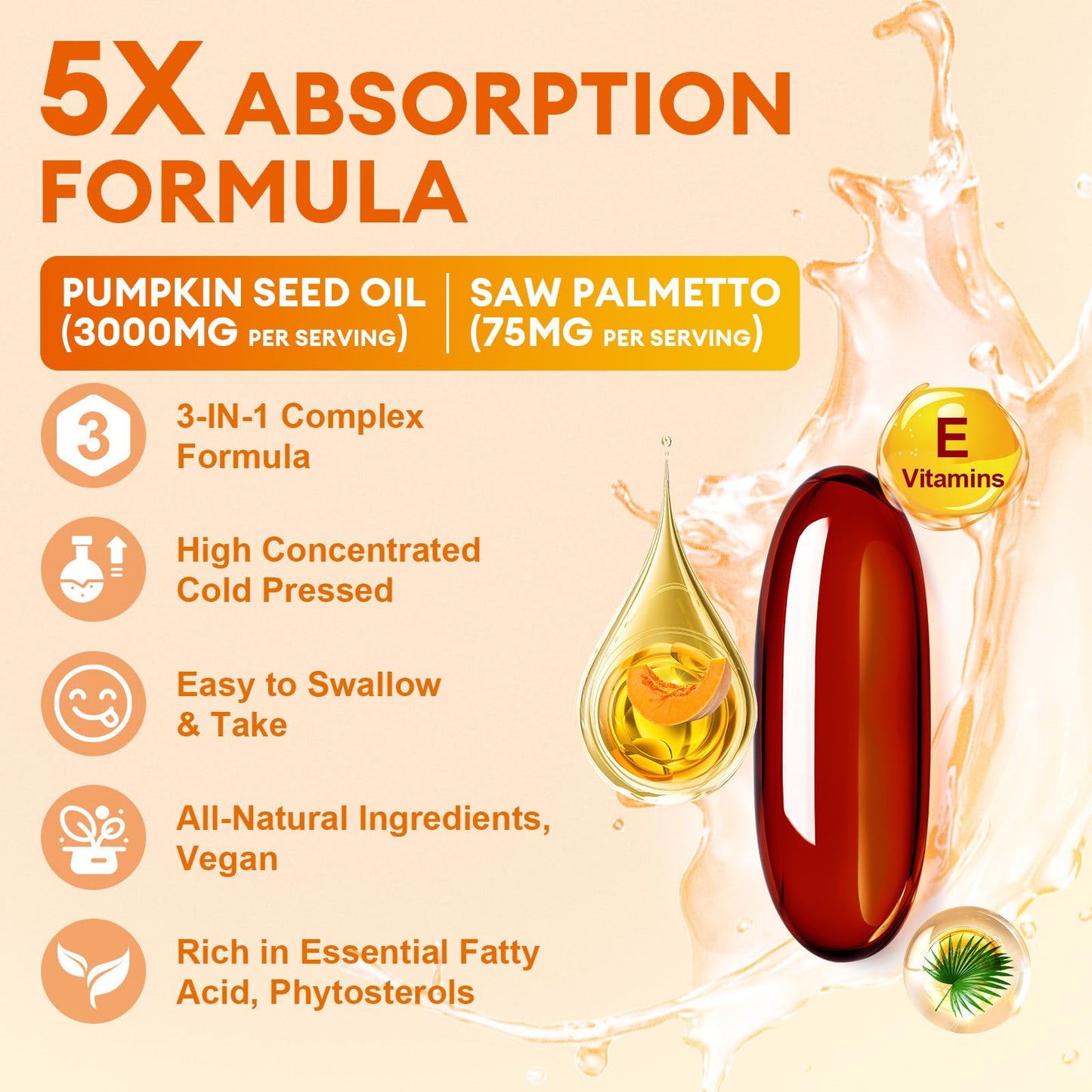 Femmetra Pumpkin Seed Oil Softgels 360