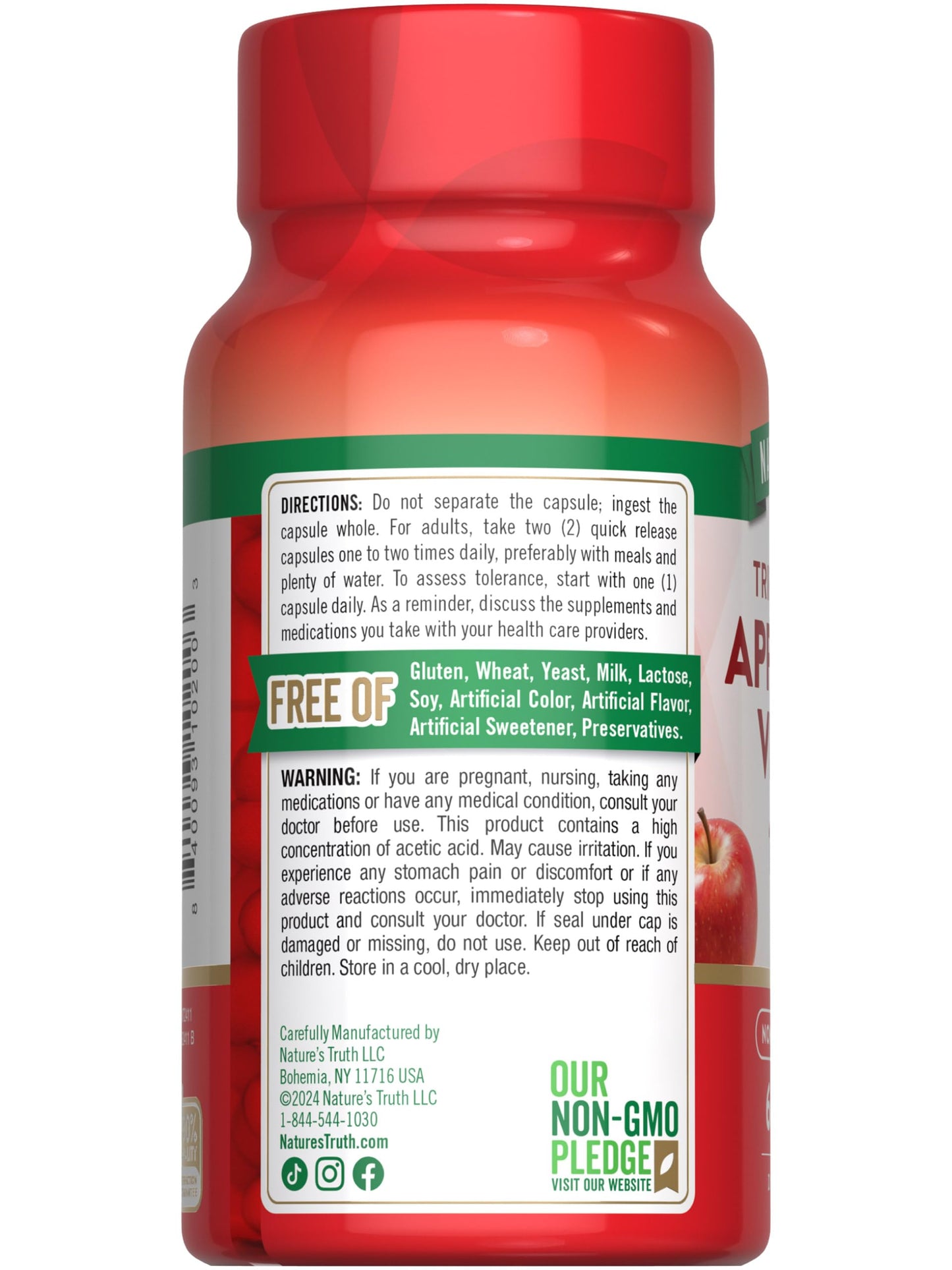 Nature's Truth Apple Cider Vinegar Capsules 60 Count