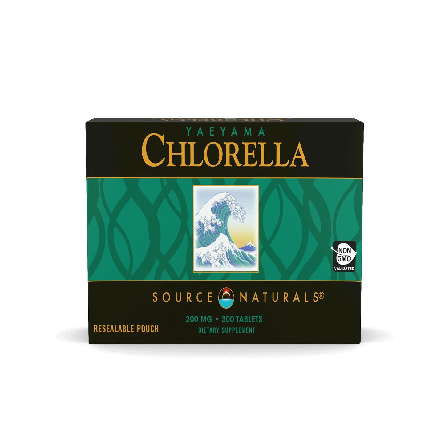 Source Naturals Yaeyama Chlorella Freshwater Green Superfood 200 mg Tablet, 300 Tablets
