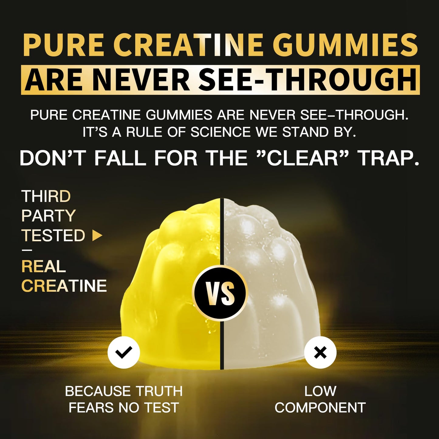 Nutravita NSF Certified Creatine Monohydrate Gummy, 120 Gummies