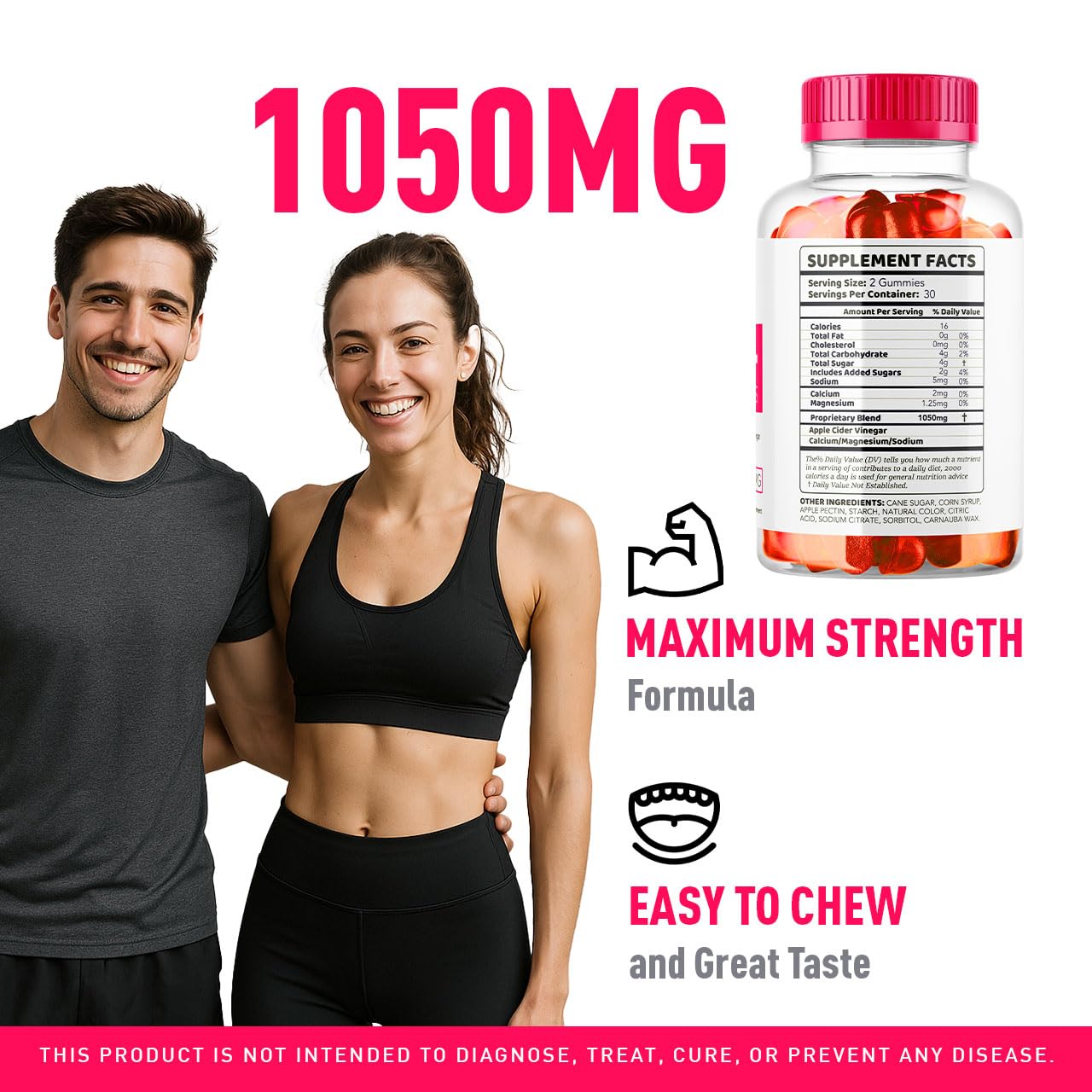 LIVORKA Boostline Keto ACV Gummies, 60 Count