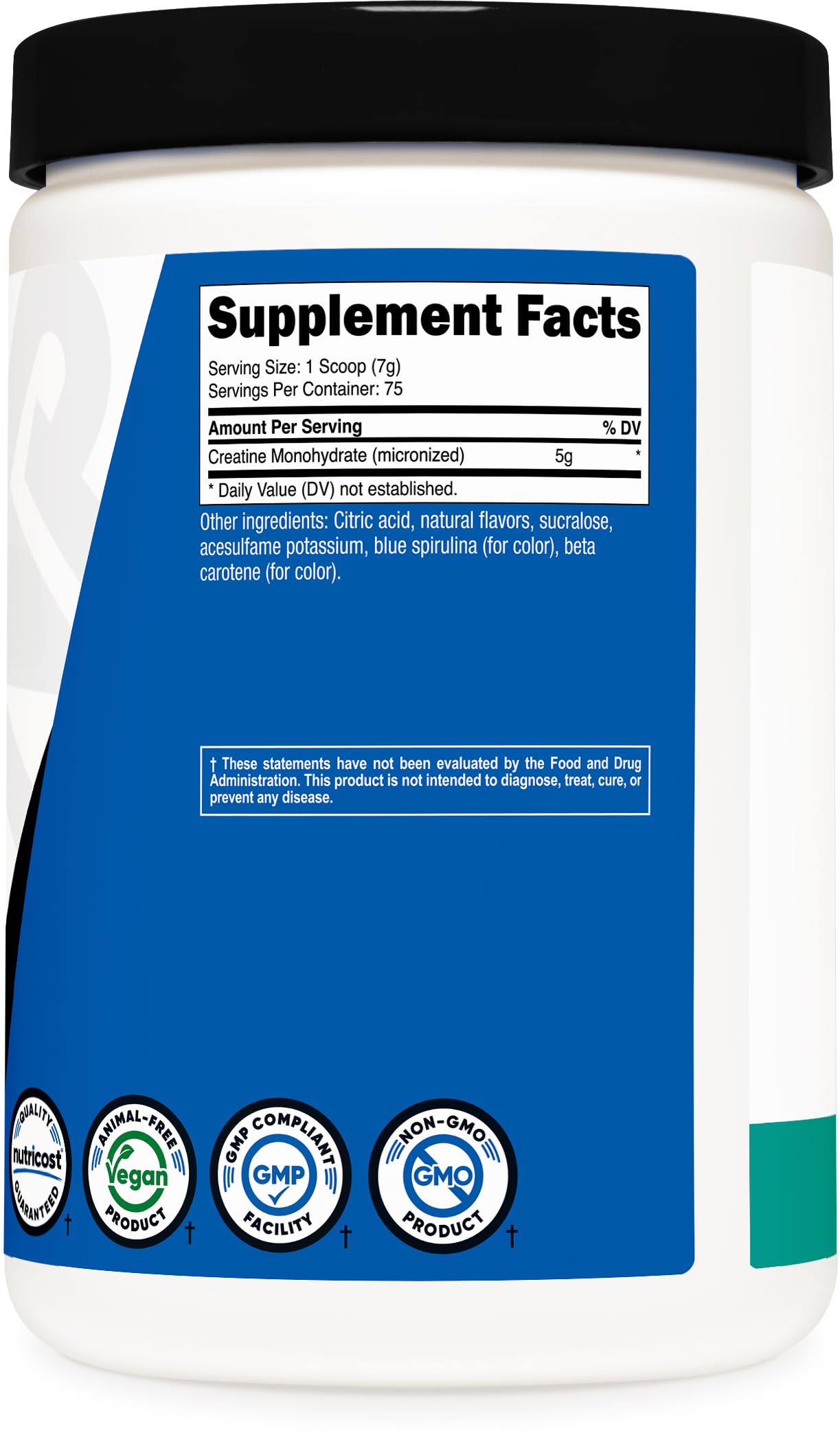 Nutricost Creatine Monohydrate Powder 17.9 Servings