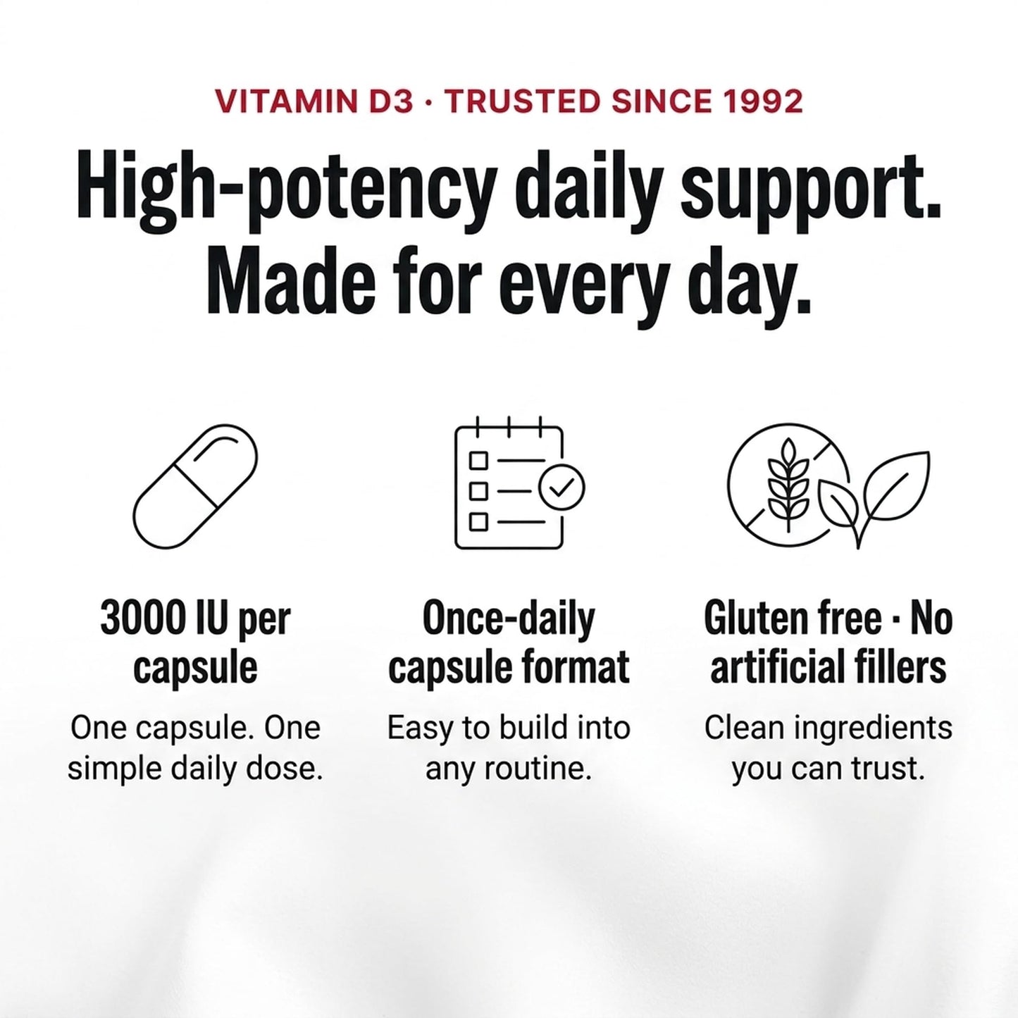 Olympian Labs Vitamin D3 3000 IU Capsule 100 Count
