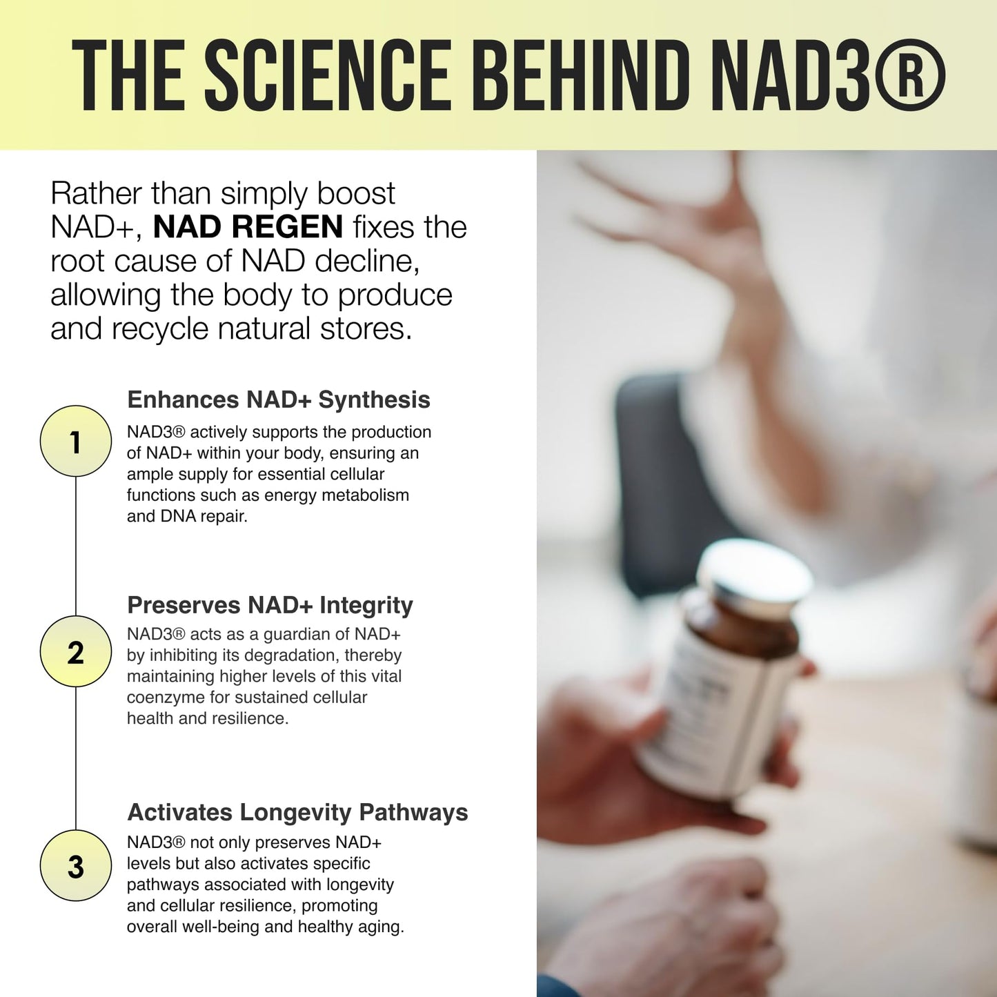 BIOSTACK NAD Regen 3 Capsules 180 Count