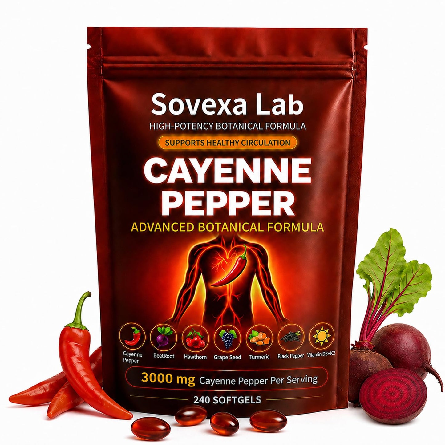 Sovexa Lab Cayenne Pepper Capsule 240 Capsules