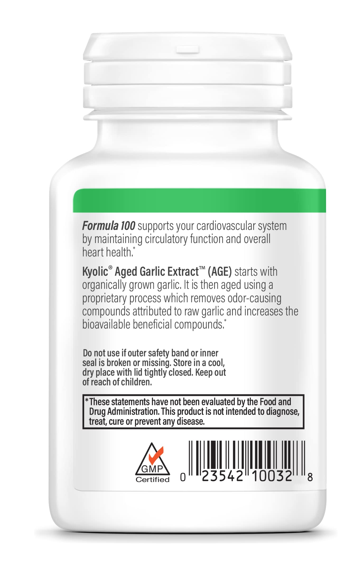 Kyolic Aged Garlic Extract Formula 100 Tablets, 200 Count