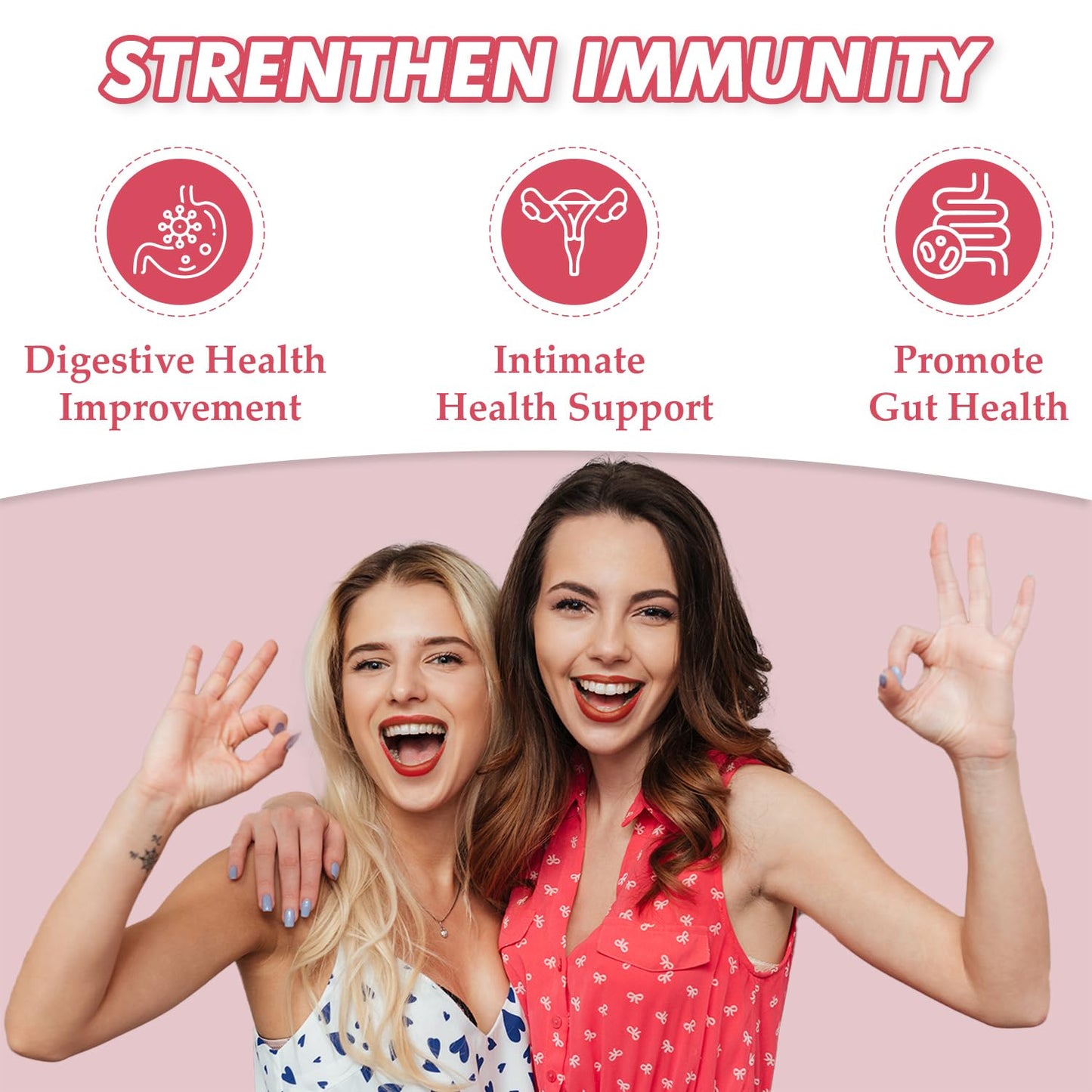 Skiseoy Pineapple Gummies for Women pH Balance with Probiotics and Vitamin C, Feminine Balance for Flora and Vaginal Health, Vegan Friendly, 90 Gummies