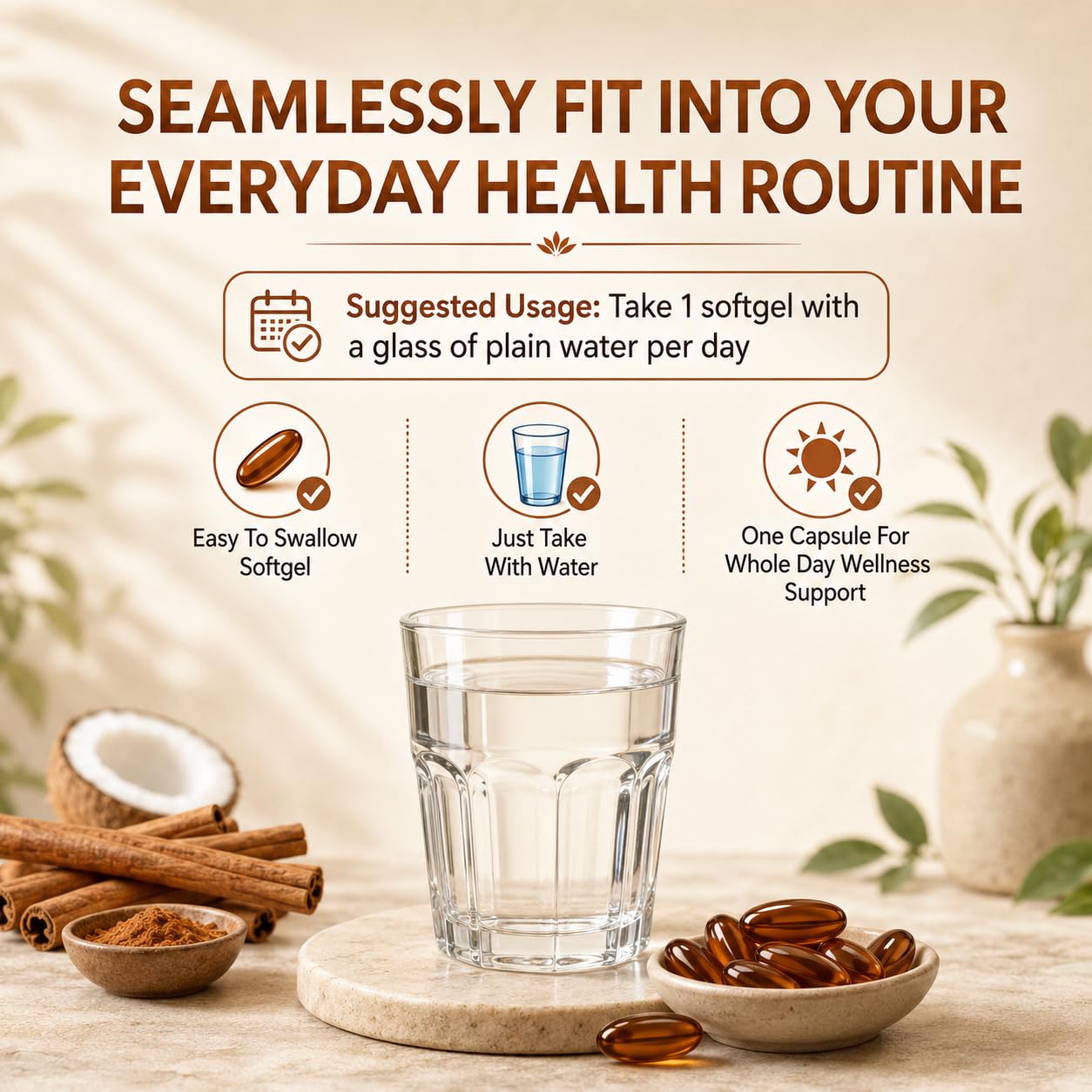 Belano Primal Remedies Ceylon Cinnamon Made with MCT Oil Softgels 300