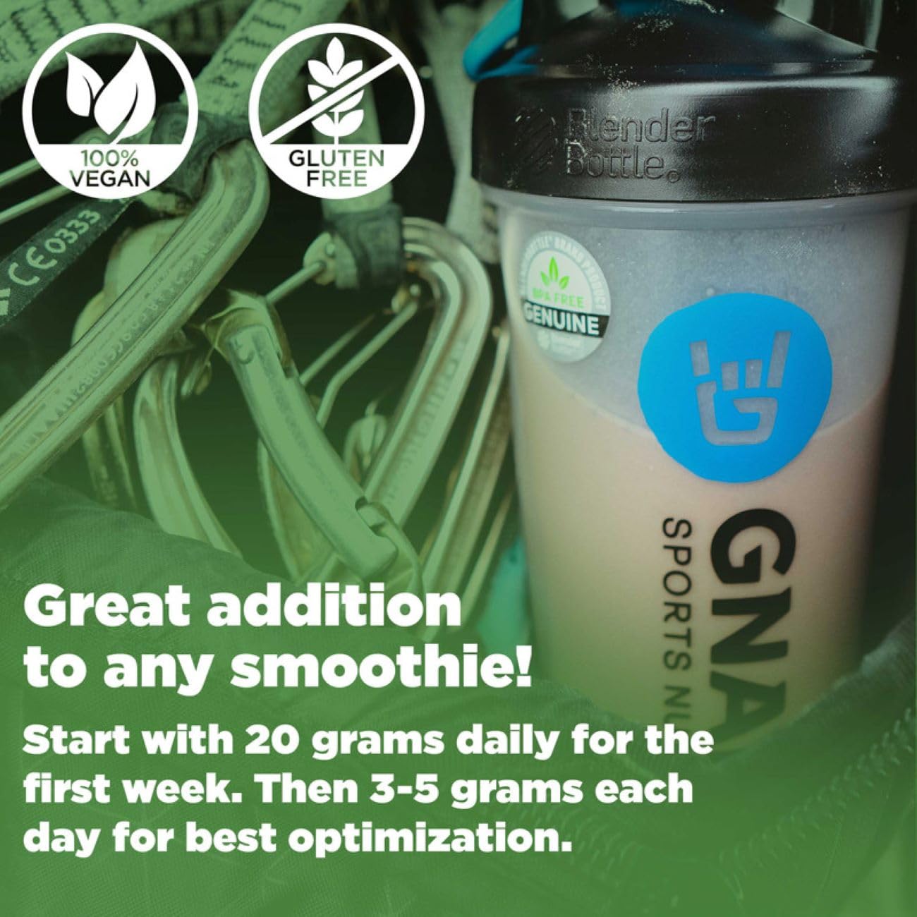 Gnarly Nutrition Greens Superfood Powder – Lemon Mint, Performance Super Greens – NSF Certified, Organic, Probiotics & Essential Micronutrients, 11.64 oz