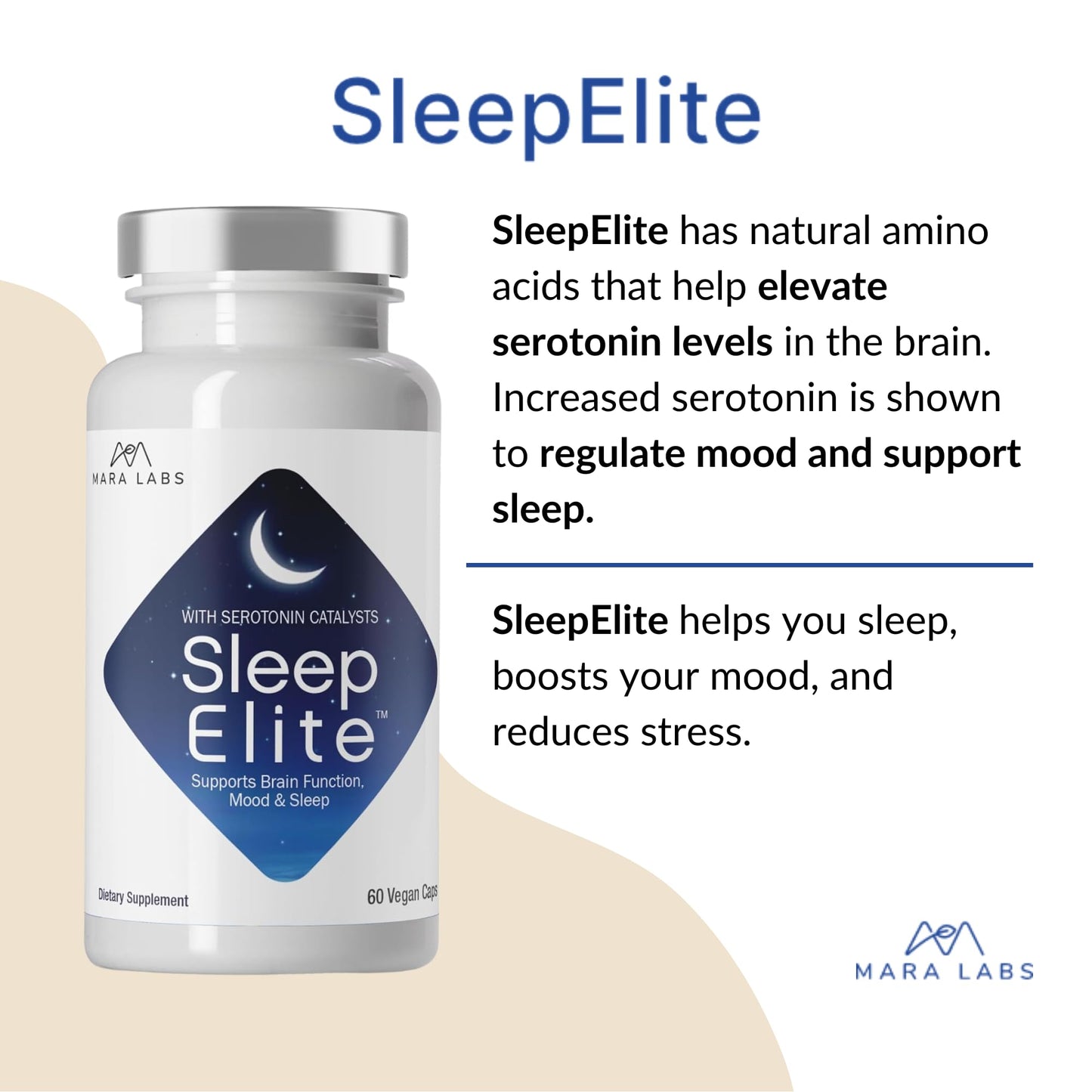BrocElite Mara Labs SleepElite Capsules, 60 Capsules