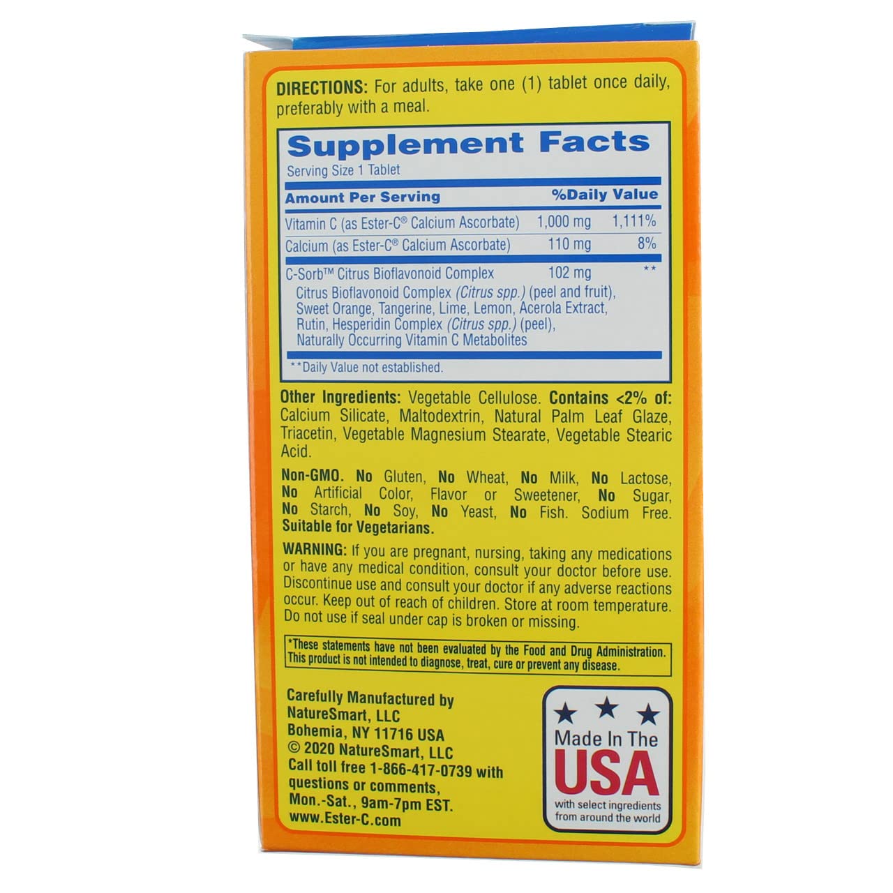 Nature's Bounty Ester-C Vitamin C 1,000 mg 24 Hour Immune Support Maximum Strength, 90 Vegetarian Coated Tablets