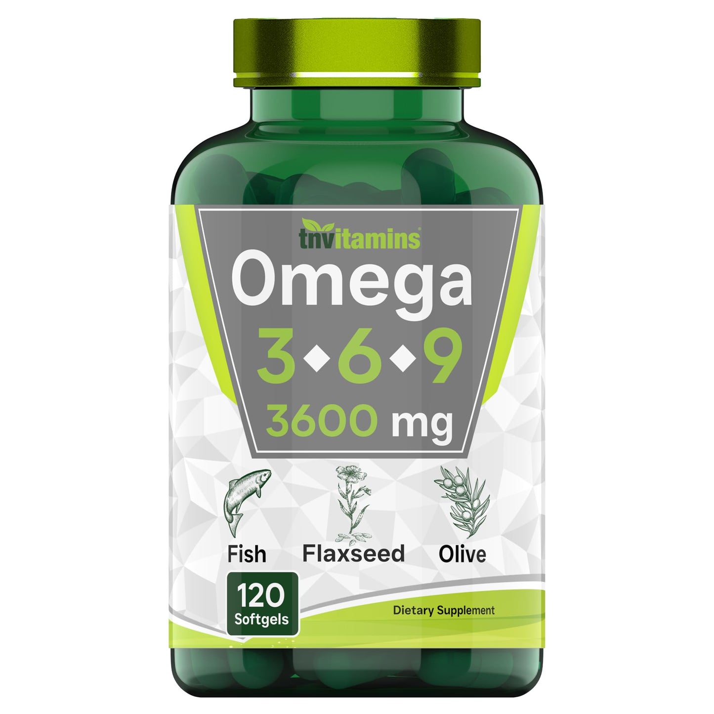 tnvitamins Triple Omega 3-6-9 Softgels, 120