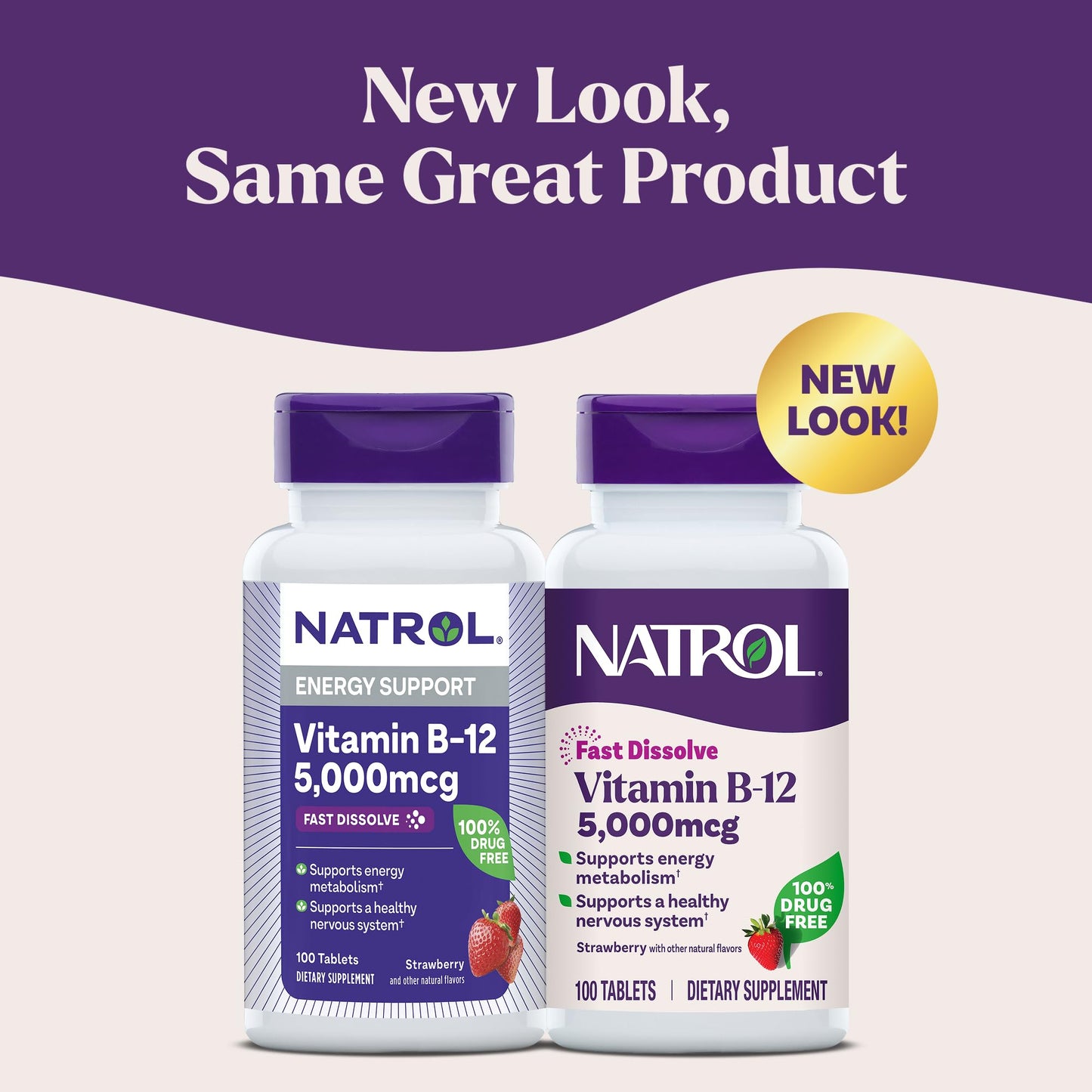 Natrol Vitamin B12 5,000 mcg Fast Dissolve Tablets, 100 Tablets