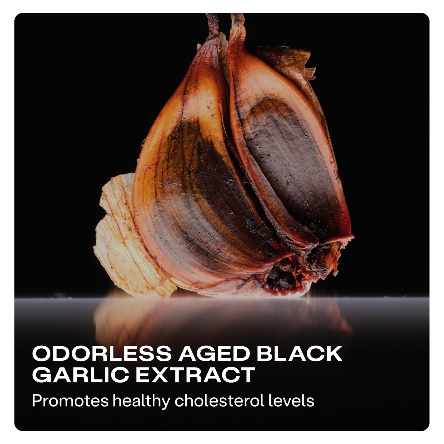 Humann Cholesterol Health Daily Aged Black Garlic Extract & Citrus Bergamot Cholesterol & Lipid Support, 60 Capsules