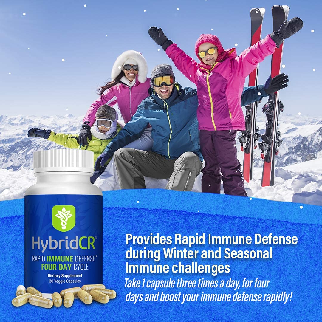 Hybrid Remedies HybridCR Rapid Immunity Supplement Capsules 30 Count