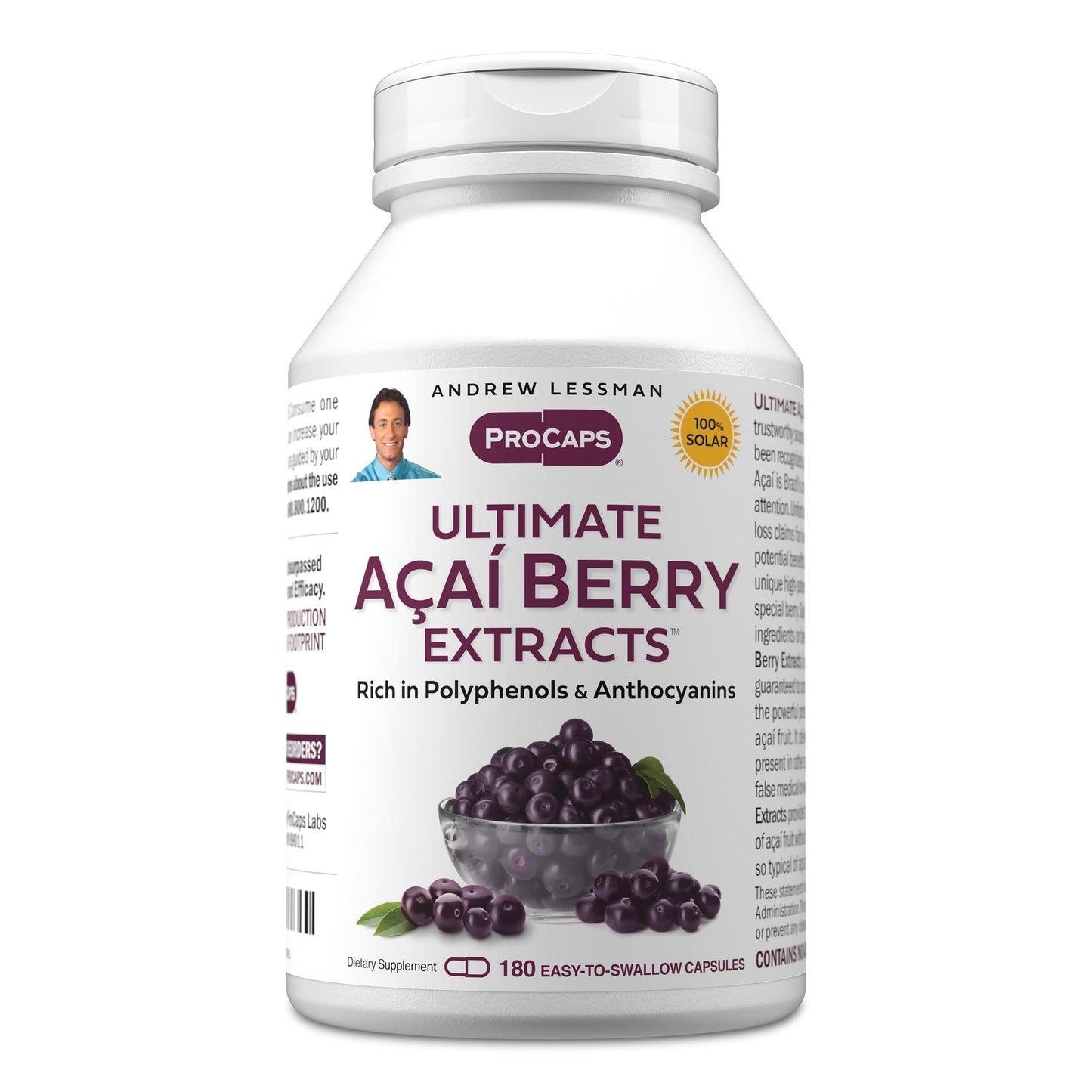 Andrew Lessman Ultimate Açai Berry Extracts 180 Capsules