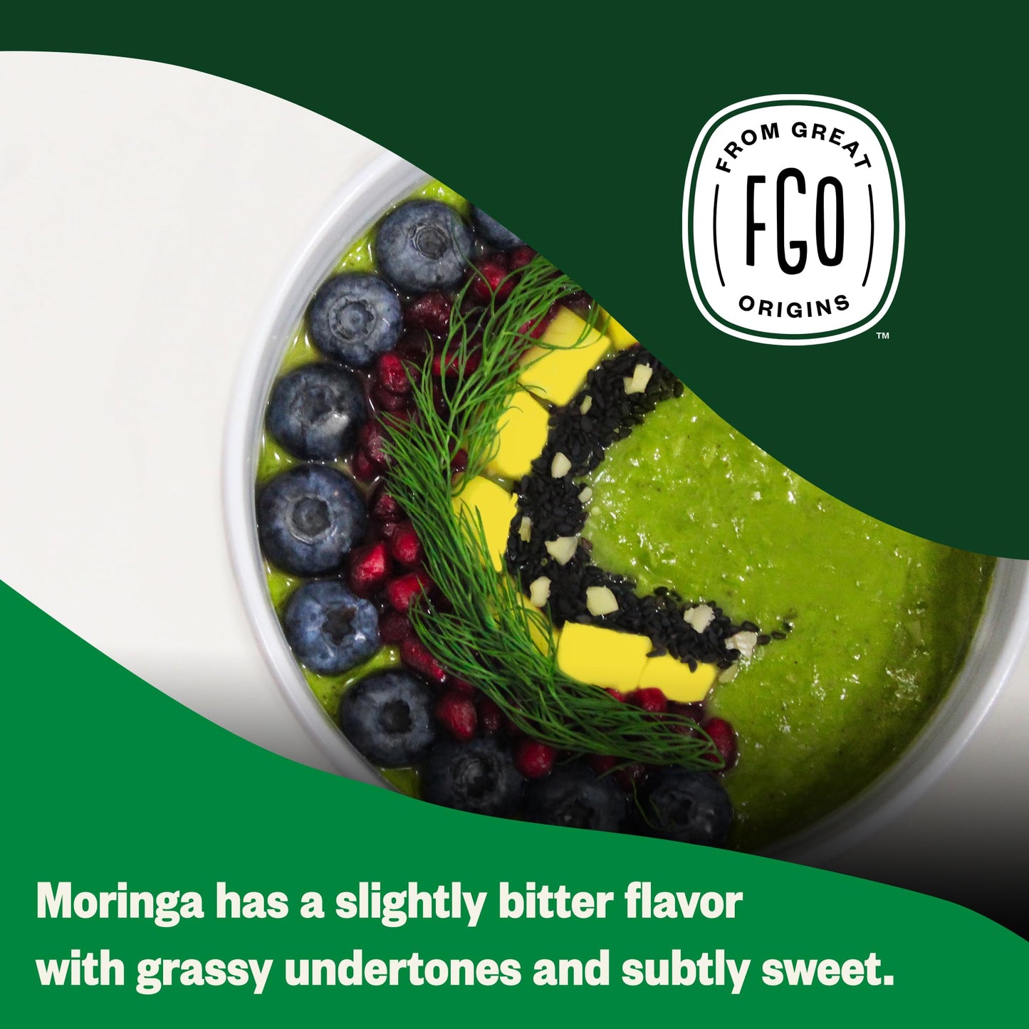 FGO Organic Moringa Oleifera Leaf Powder, 32 oz