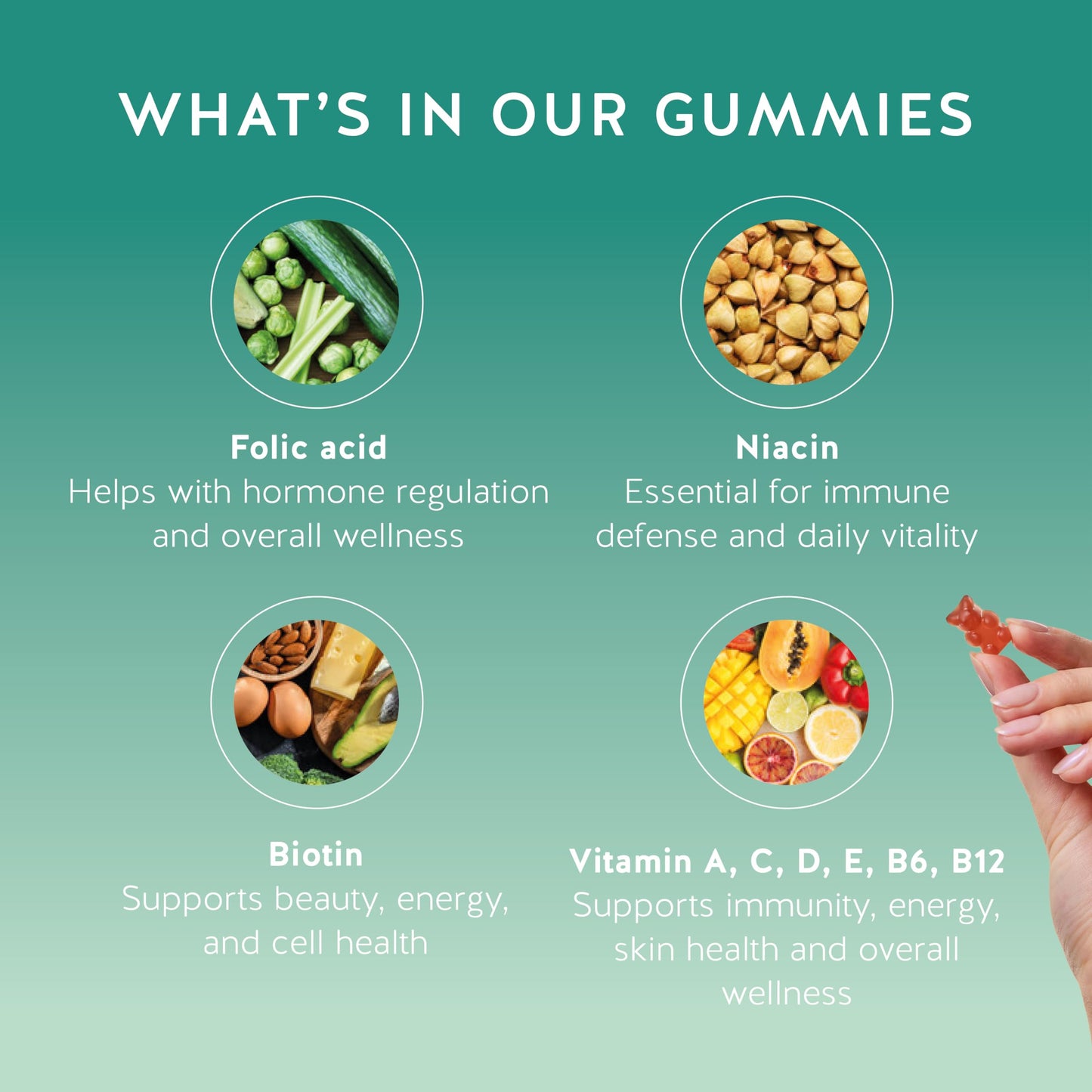 Bears with Benefits Immune Support Gummies with Vitamins C, D, B6 & Zinc 30 Count