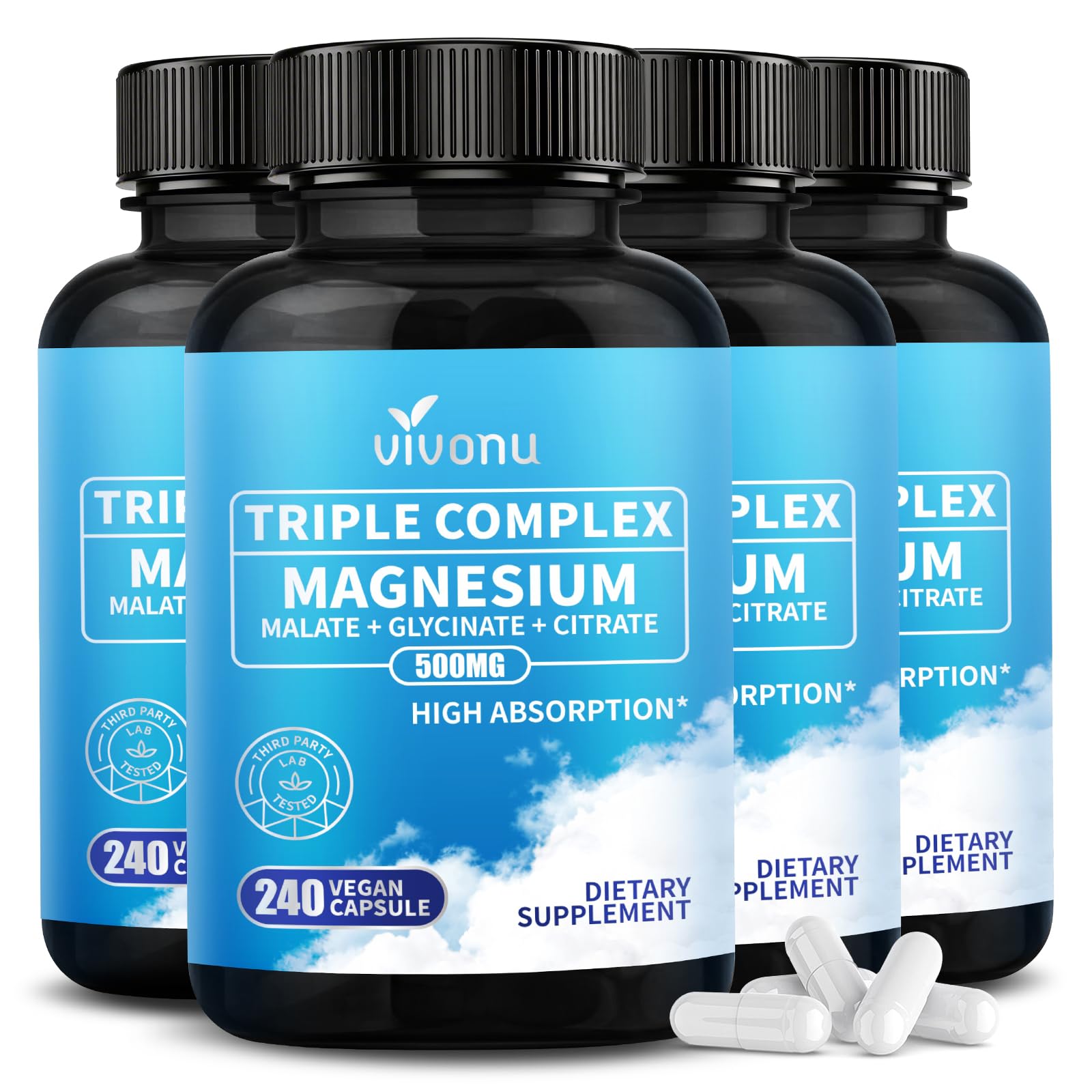 VivoNu Triple Magnesium Complex for Women Capsules 960 Capsules