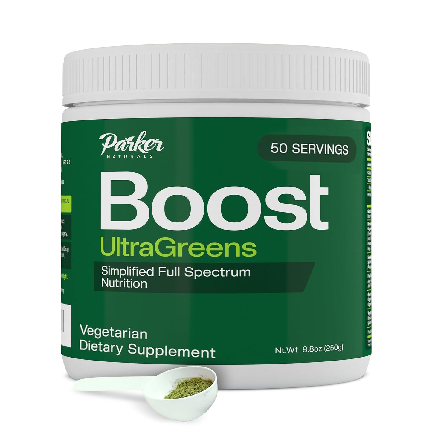 Parker Naturals Boost UltraGreens, Super Greens Powder Blend 8.8 Ounce