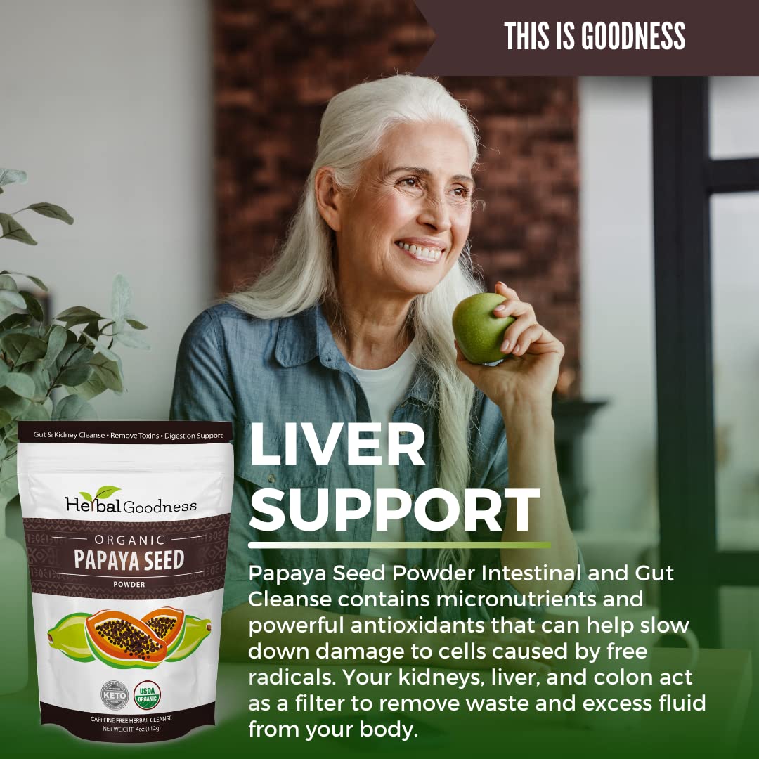 Herbal Goodness Papaya Seeds Powder 4 oz