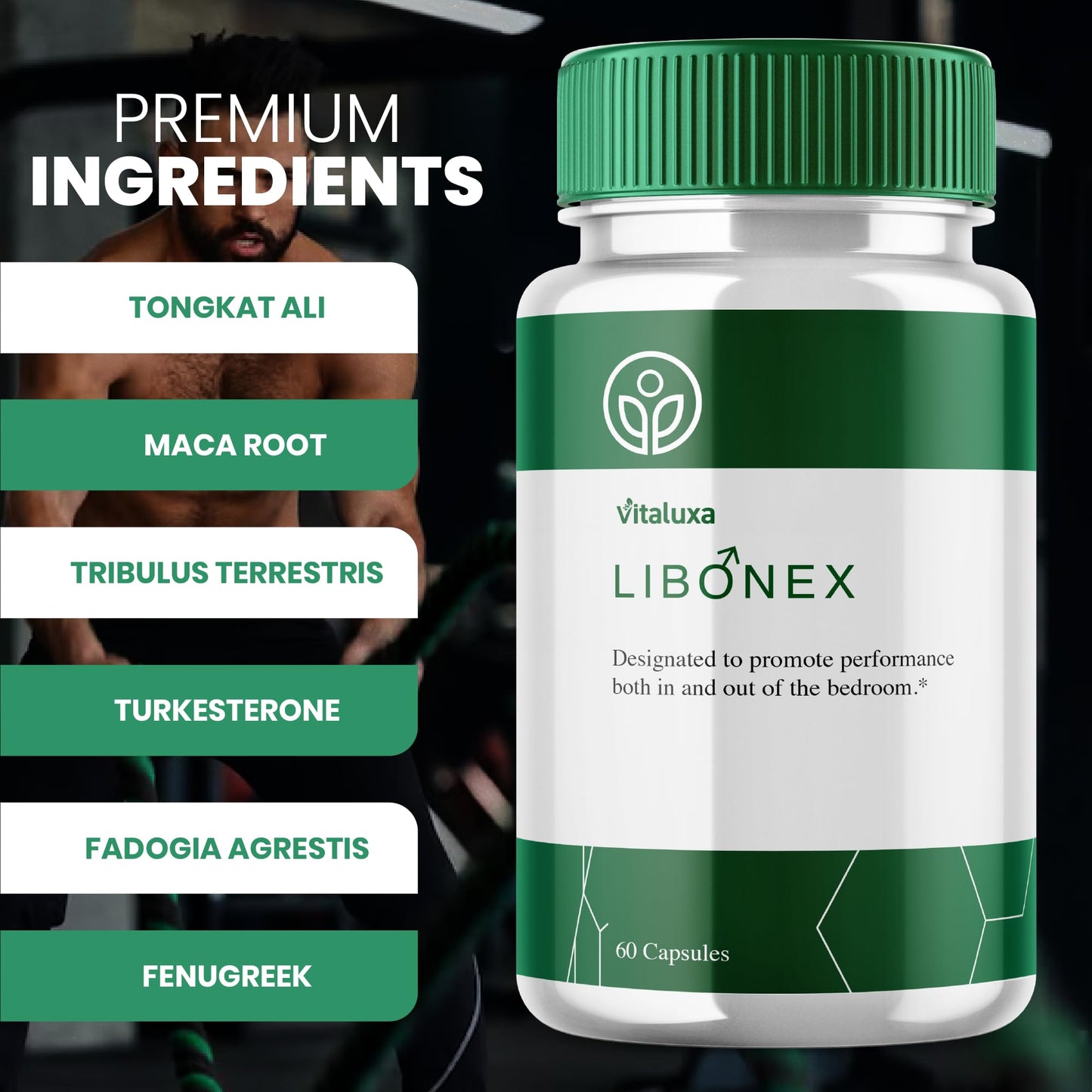 Vitaluxa Libonex Perform Capsules, 60 Count