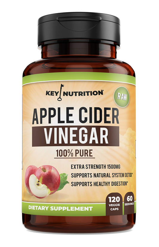 Key Nutrition Apple Cider Vinegar Capsules 120 Count