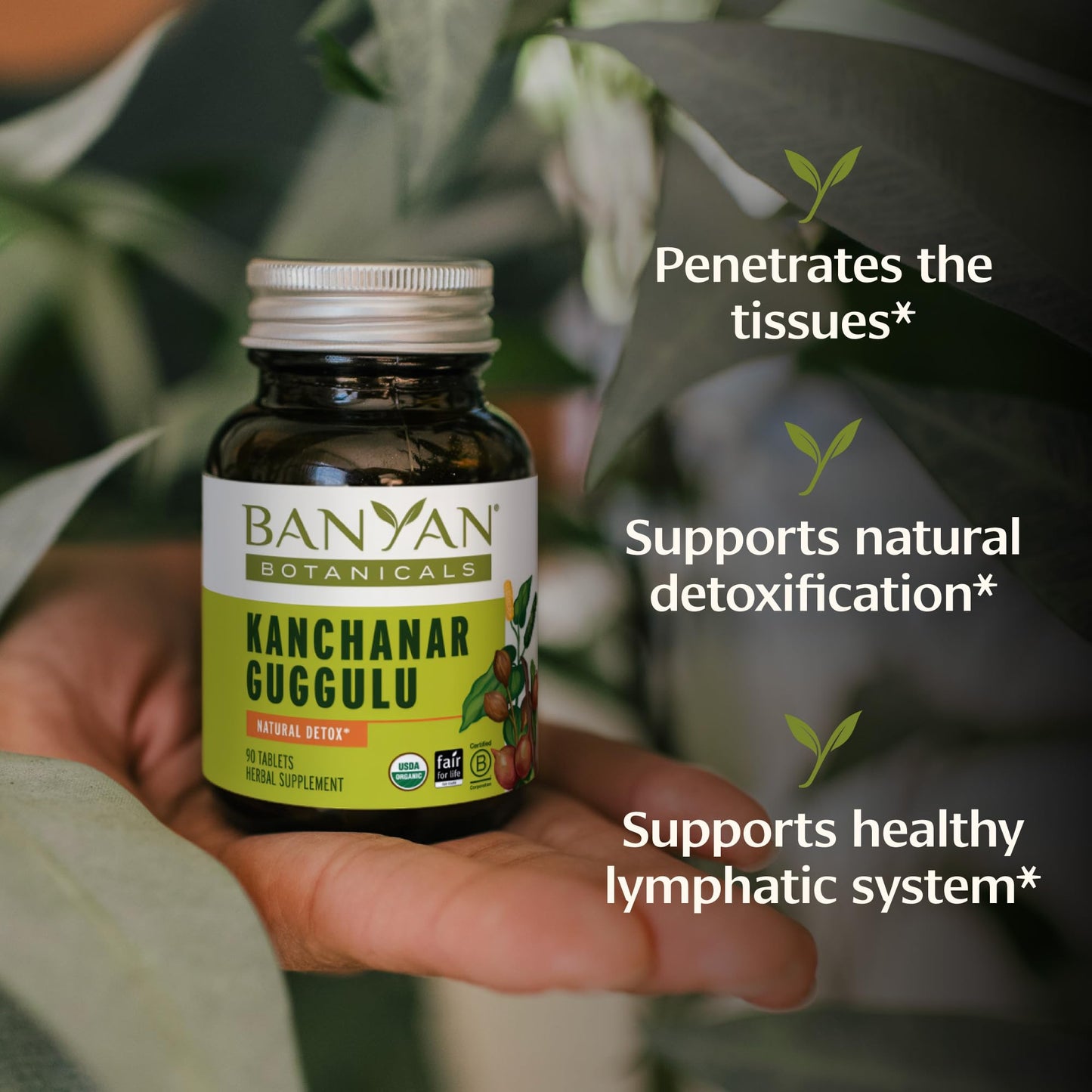 Banyan Botanicals Kanchanar Guggulu Tablets, 90 Tablets