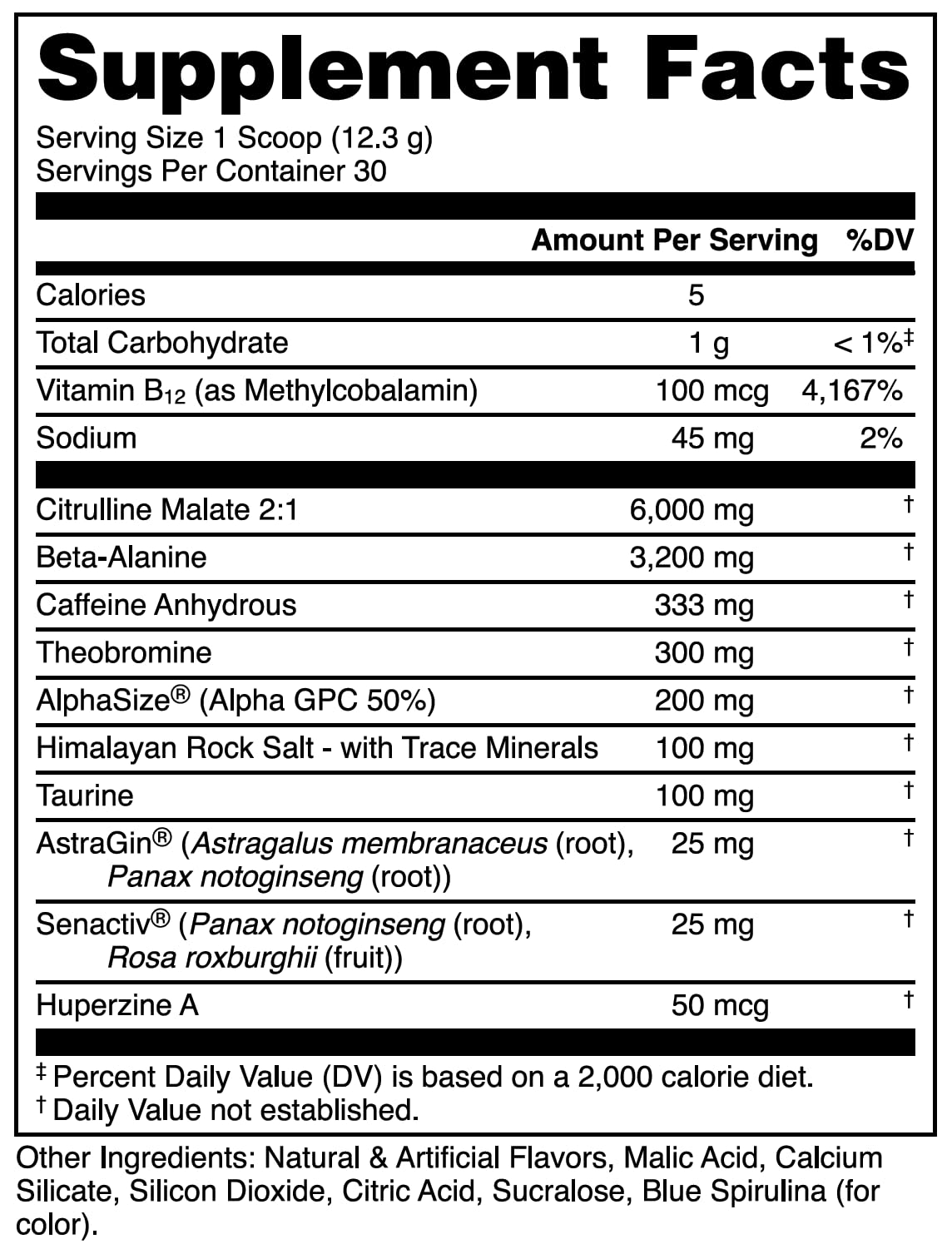 Bucked Up Woke HIGH STIM Pre Workout Powder 12.33 Ounce