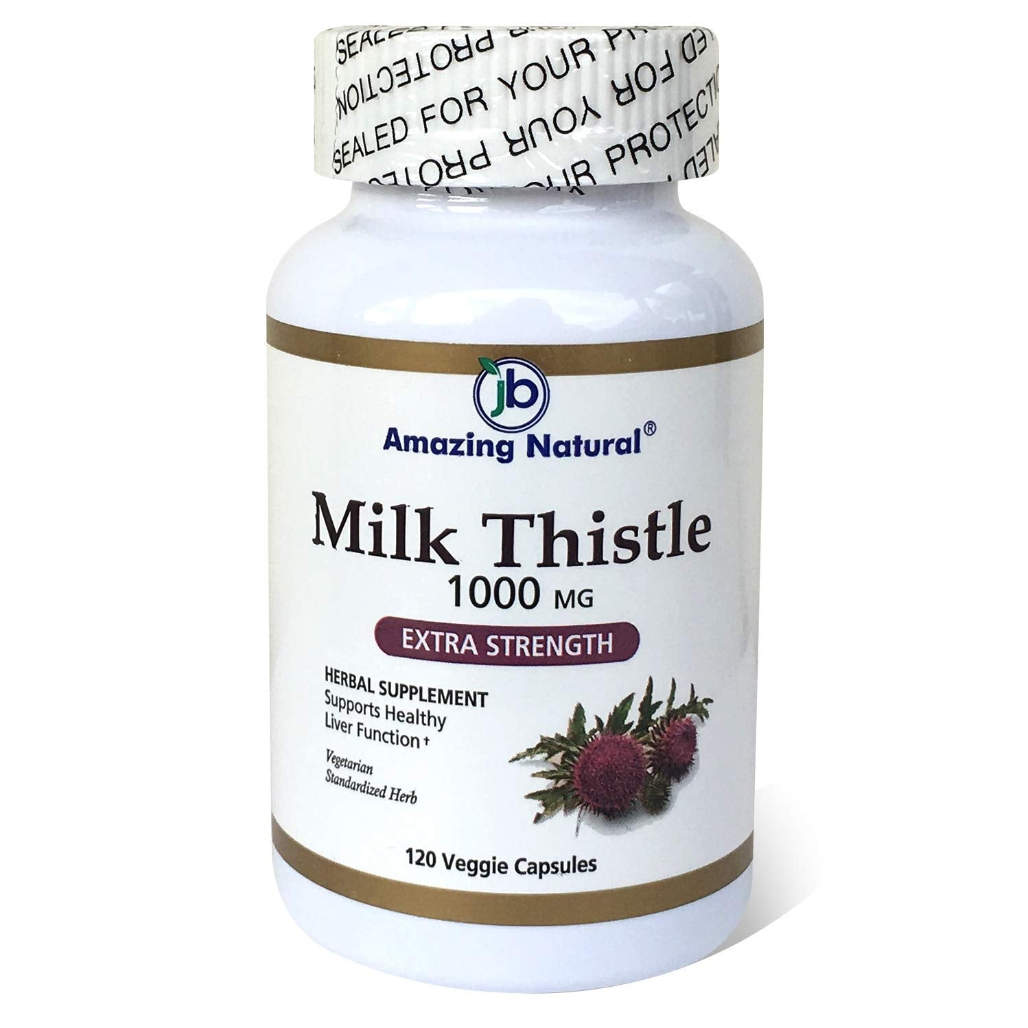 Amazing Natural Milk Thistle 1000 mg Capsule 120