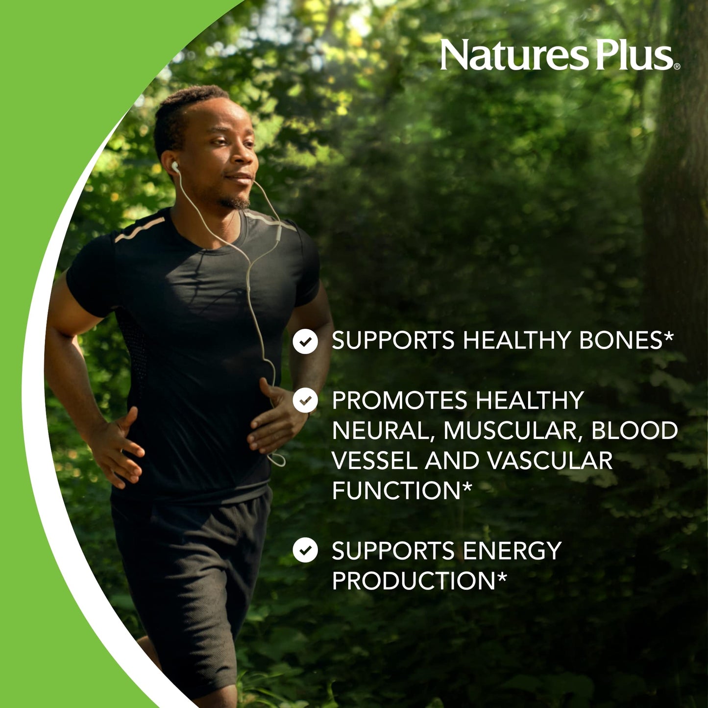 NaturesPlus Calcium/Magnesium 500 mg/250 mg Tablets 180 Count