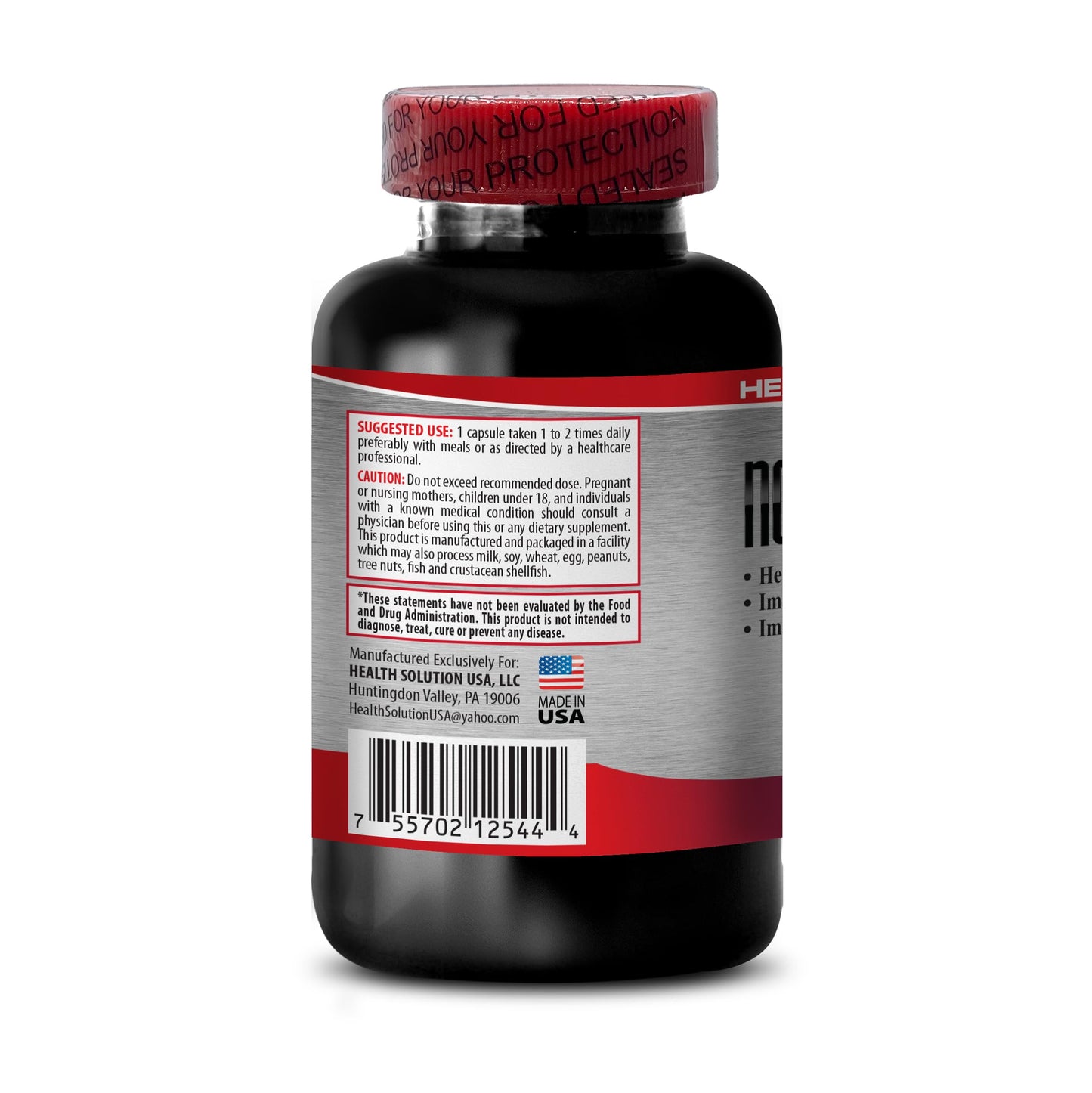 Health Solution Prime Organic Noni Leaf Extract 8:1 Concentrate 500mg Capsule, 180 Capsules