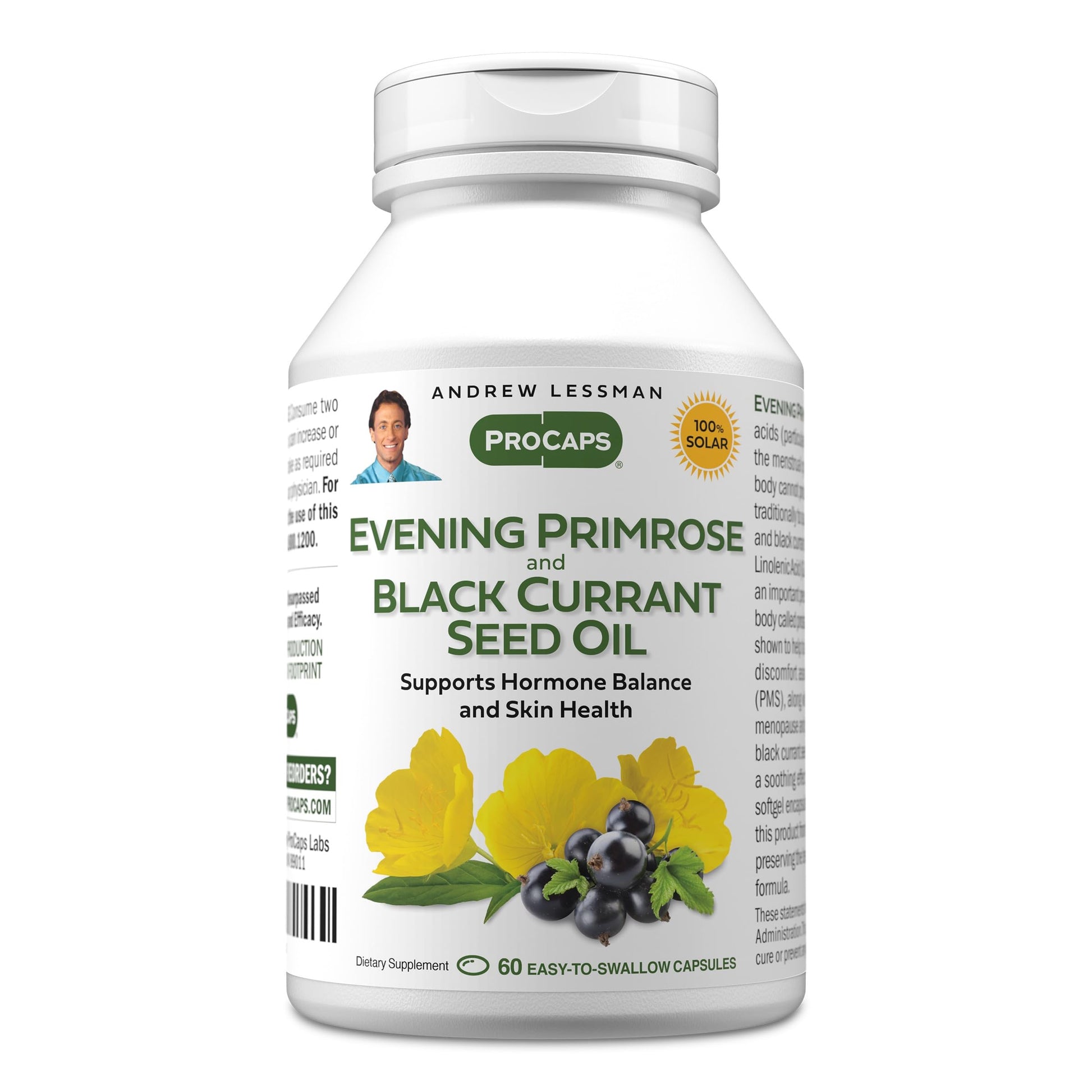 ANDREW LESSMAN Evening Primrose and Black Currant Seed Oil capsules 60 Count