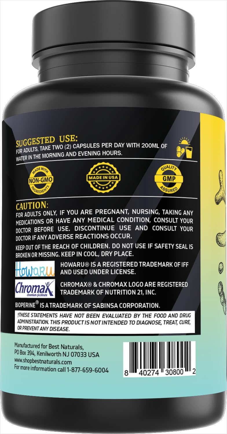 Best Naturals Day-to-Day GLP-1 + Probiotics Supplements 90 Capsules