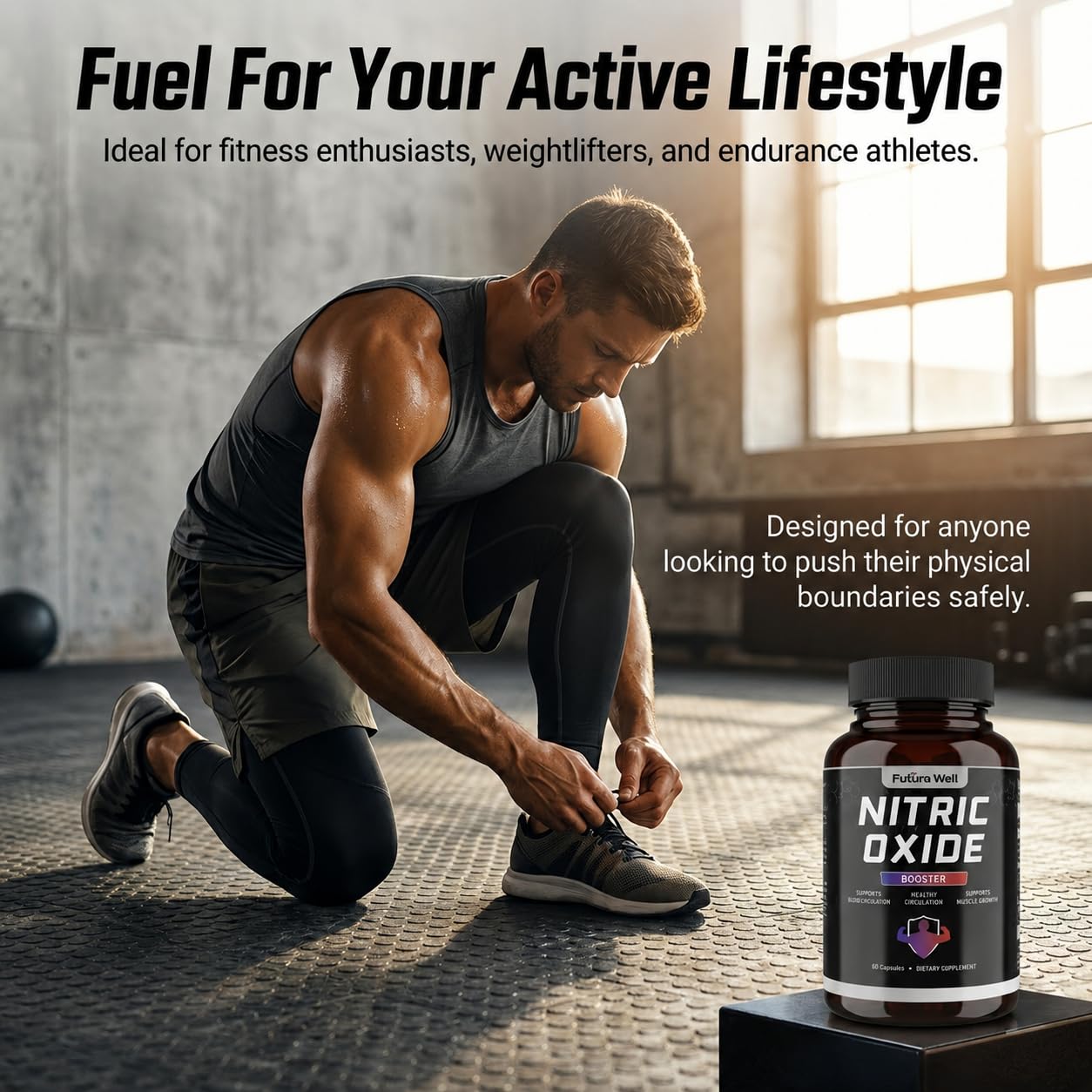 Galriva Nitric Oxide Booster Tablets with L-Arginine & L-Citrulline, 120 Count
