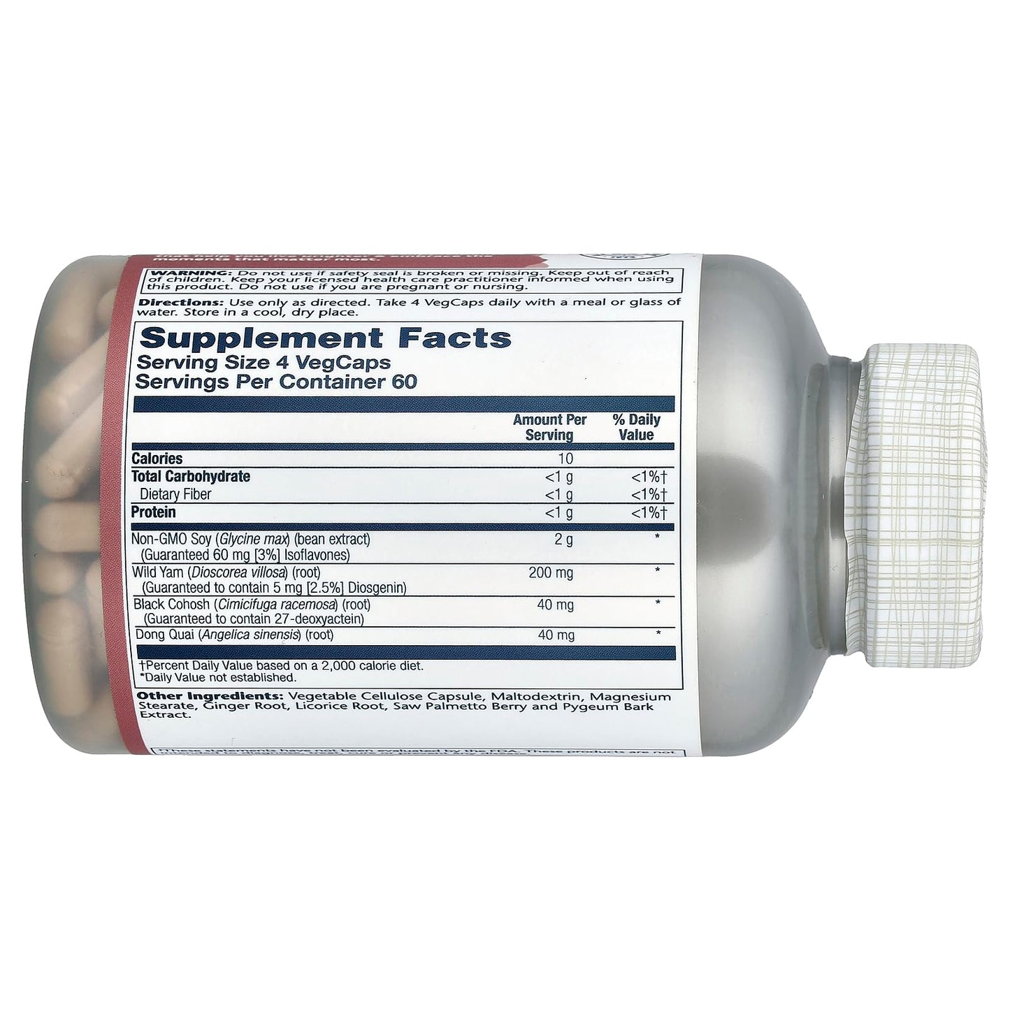 Solaray Phytoestrogen Supplement Capsule, 240 Count