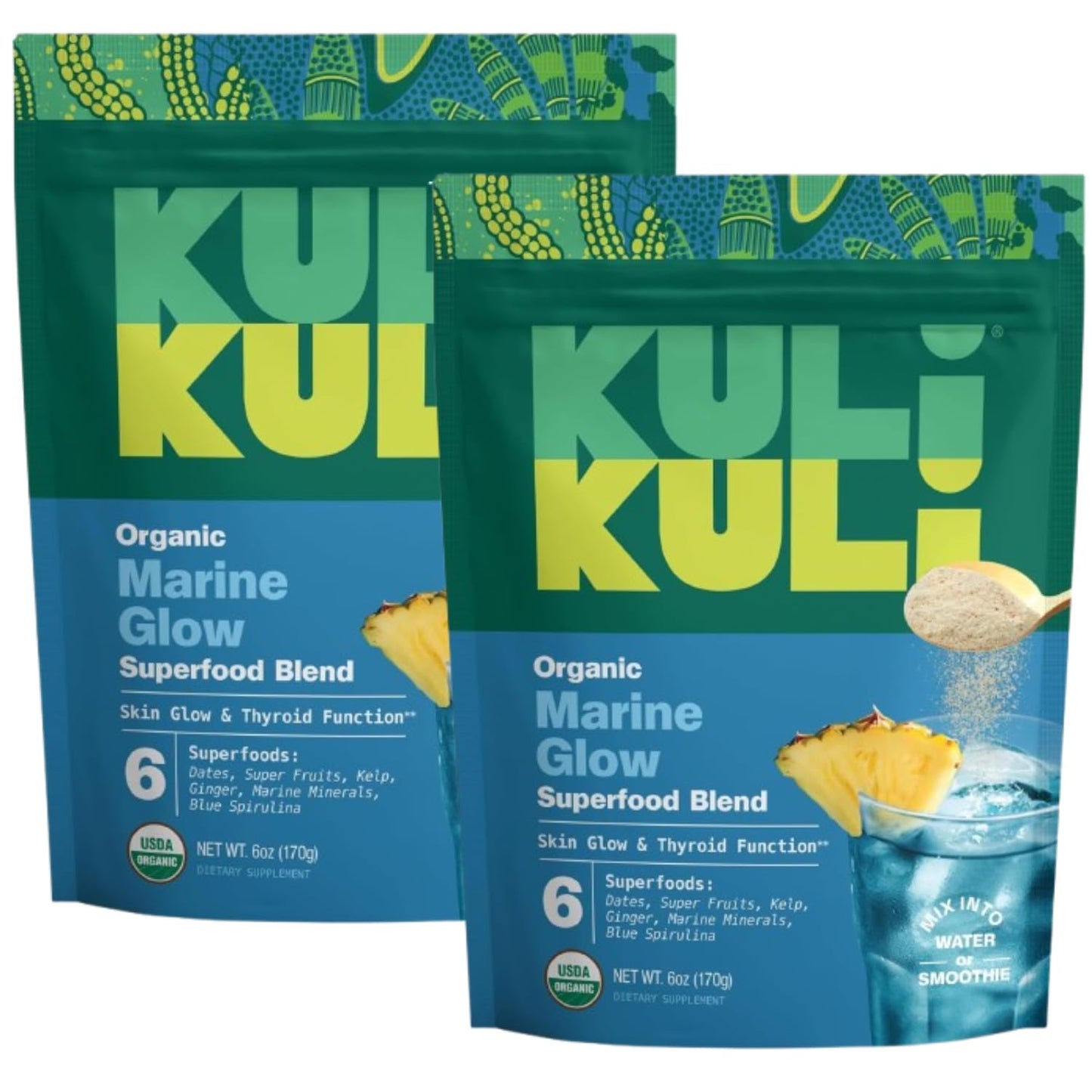 Kuli Kuli Marine Glow Blend Superfood Powder, 6 Count