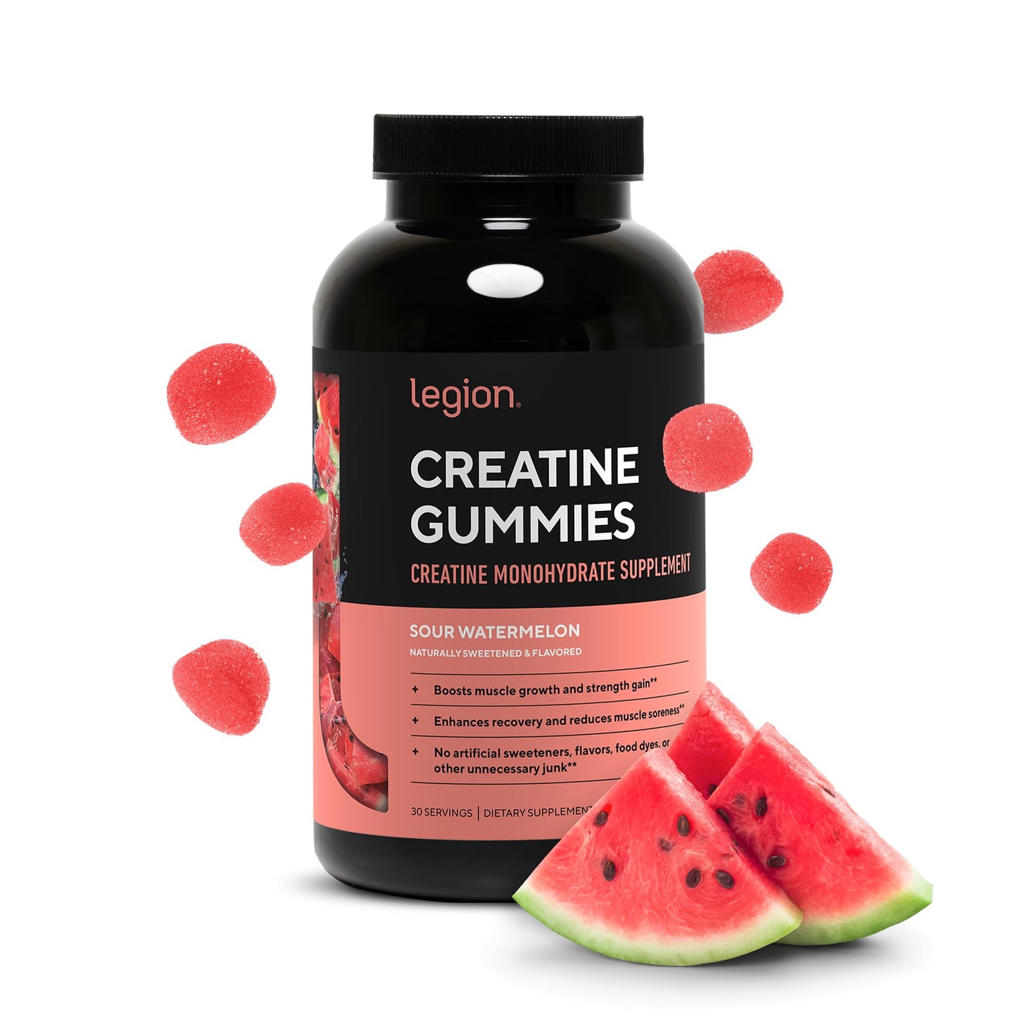 LEGION Creatine Monohydrate Gummies Chewable 150 Count
